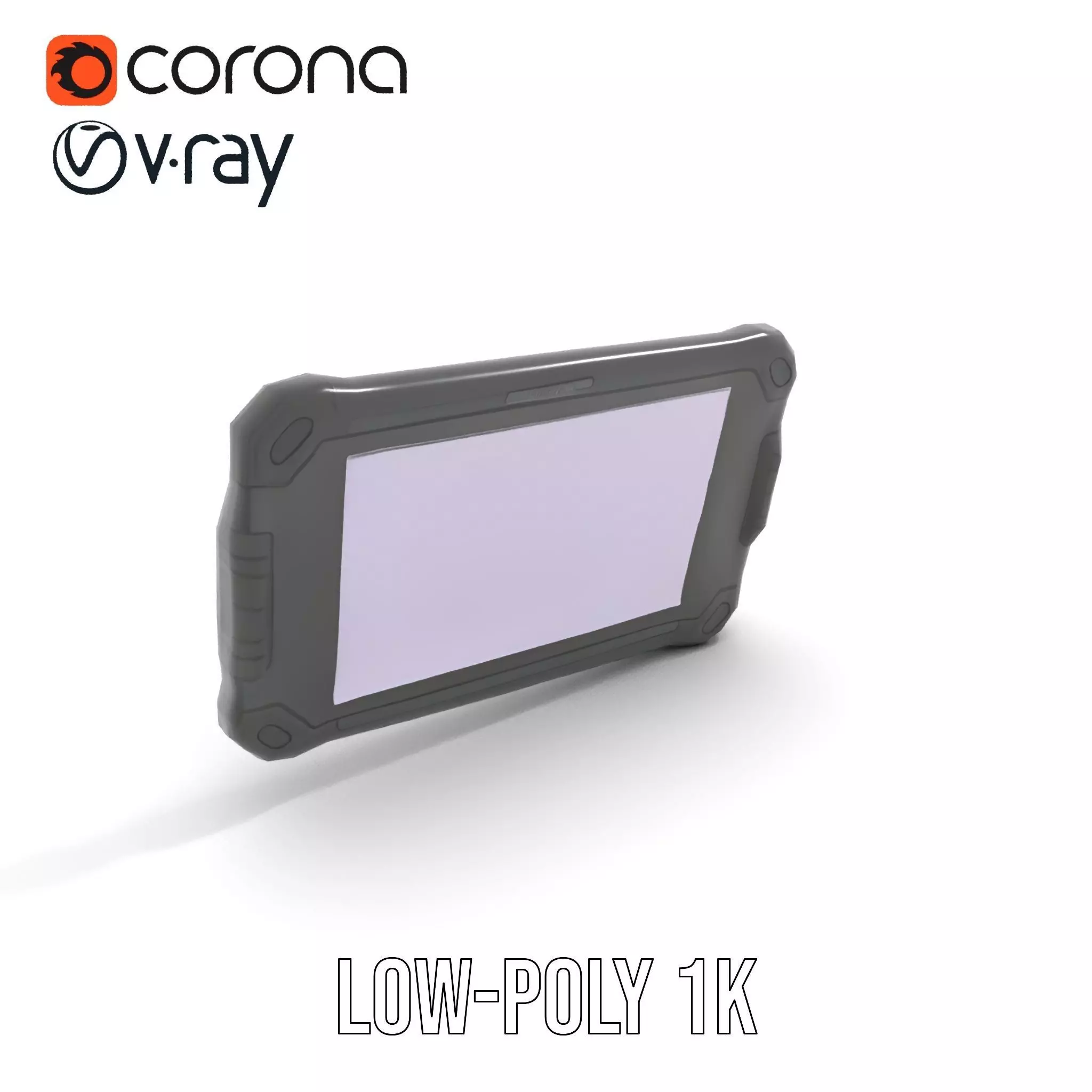 Rugged Tablet Model Pack Low-poly 3D model_8