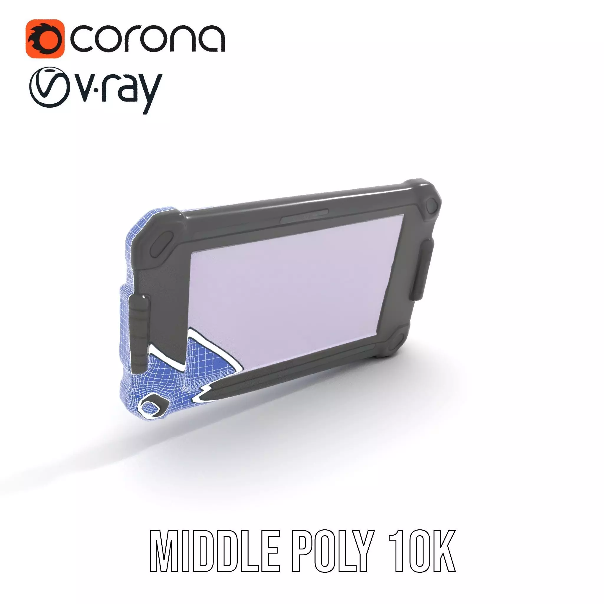 Rugged Tablet Model Pack Low-poly 3D model_19