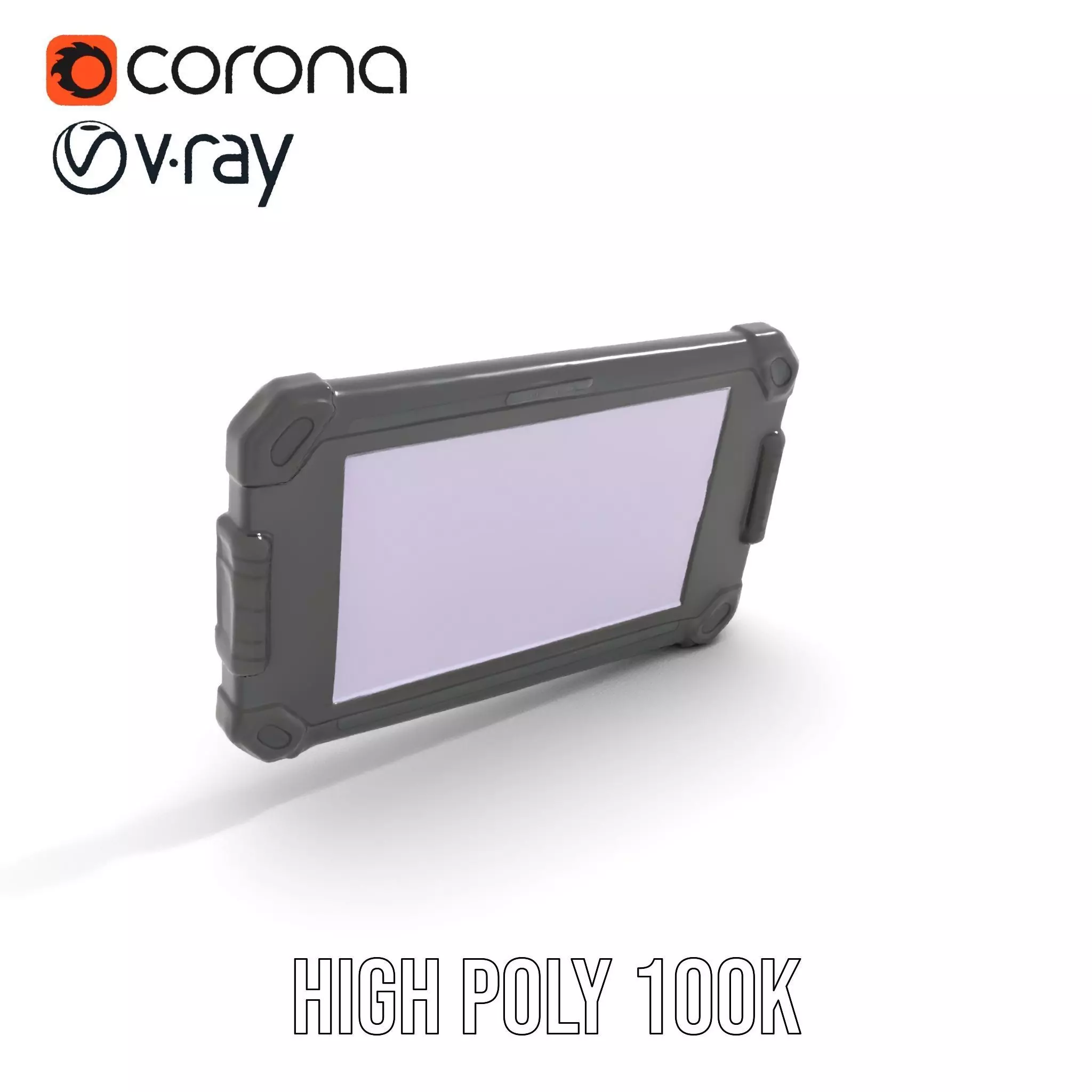 Rugged Tablet Model Pack Low-poly 3D model_27