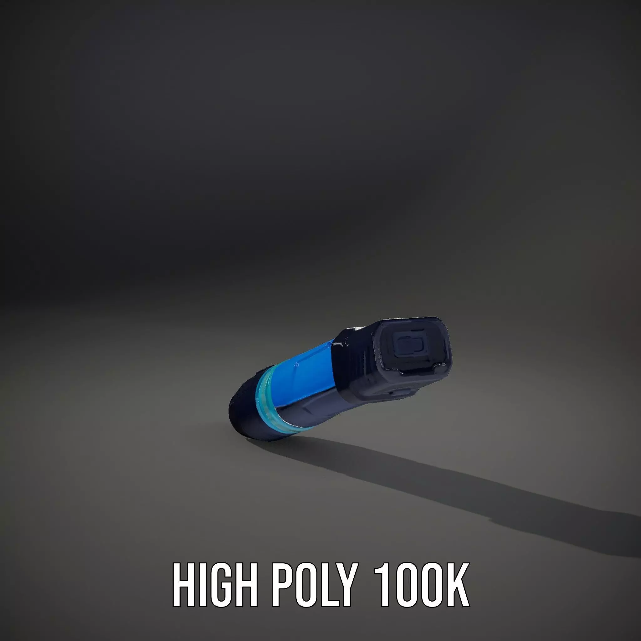 Futuristic Blue Light Pen model pack Low-poly 3D model_10