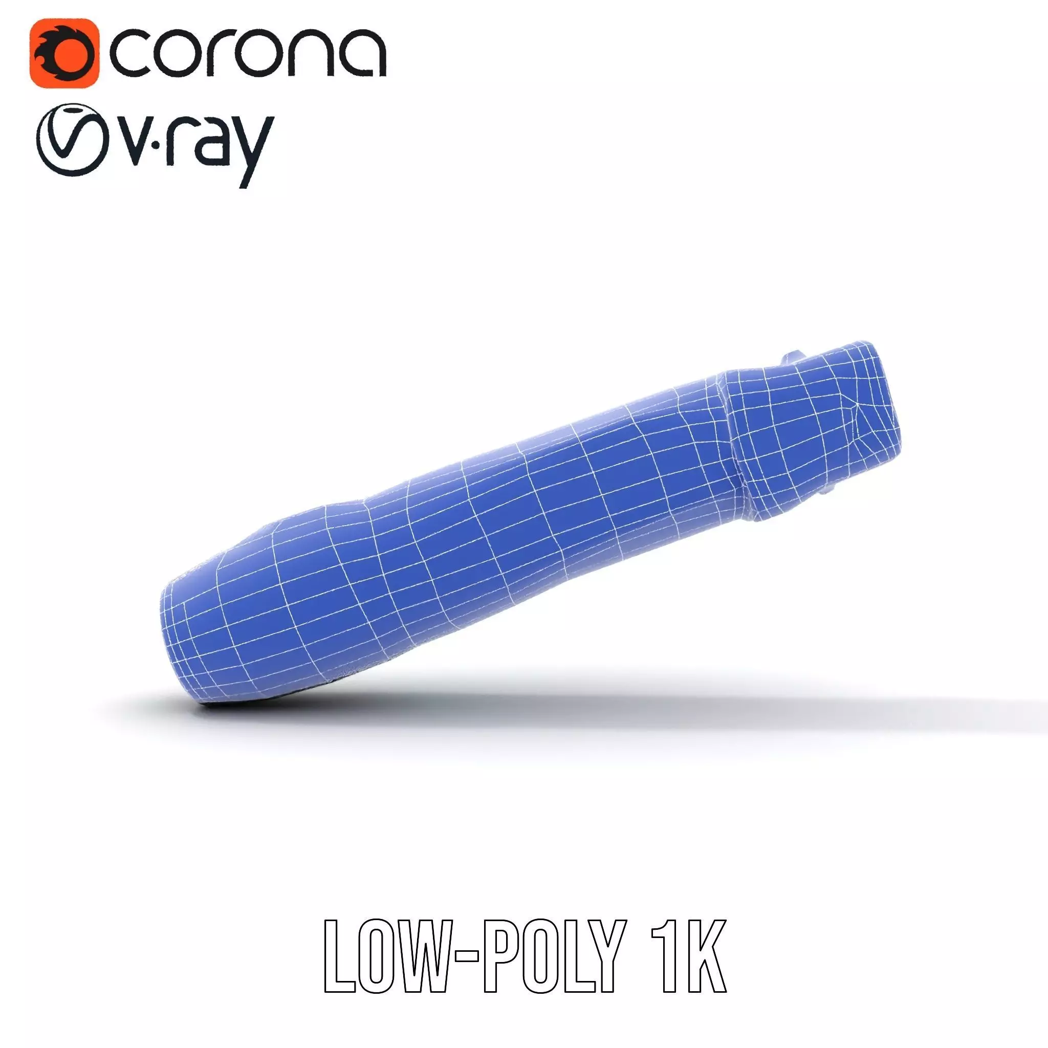 Futuristic Blue Light Pen model pack Low-poly 3D model_24