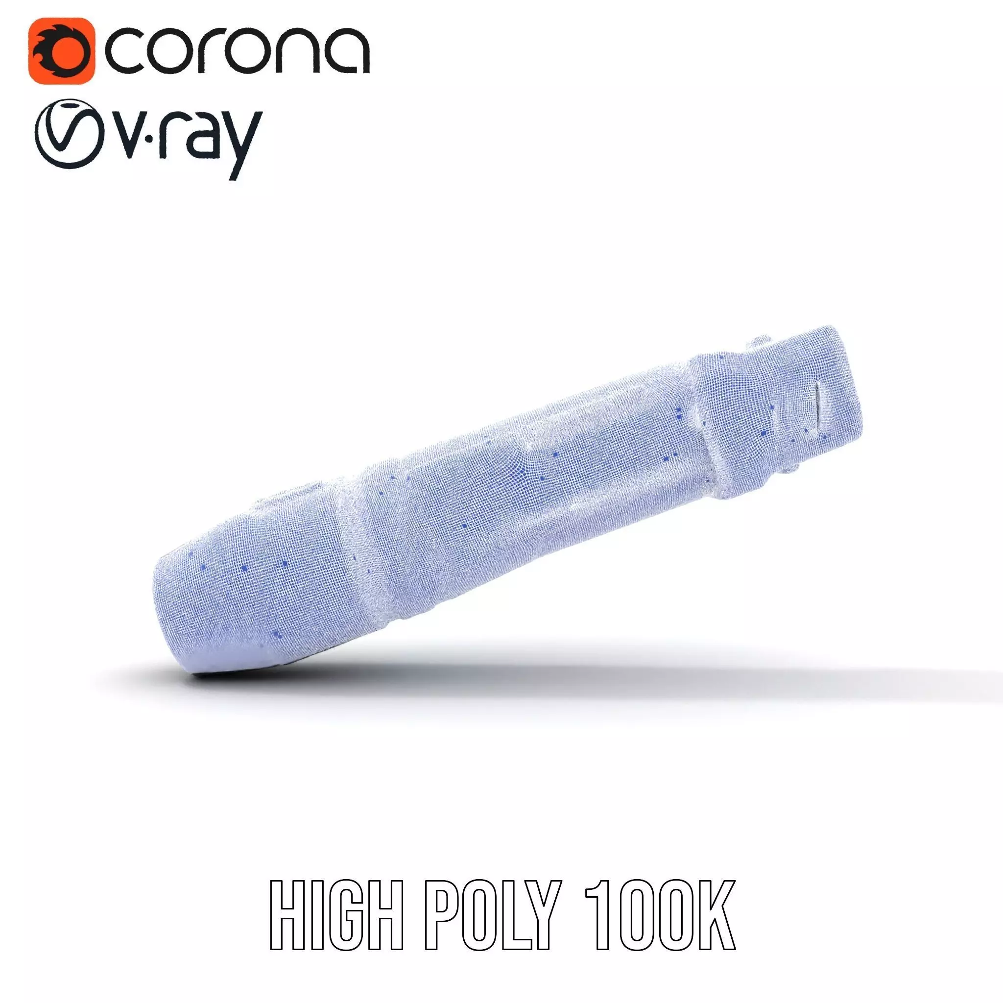 Futuristic Blue Light Pen model pack Low-poly 3D model_31