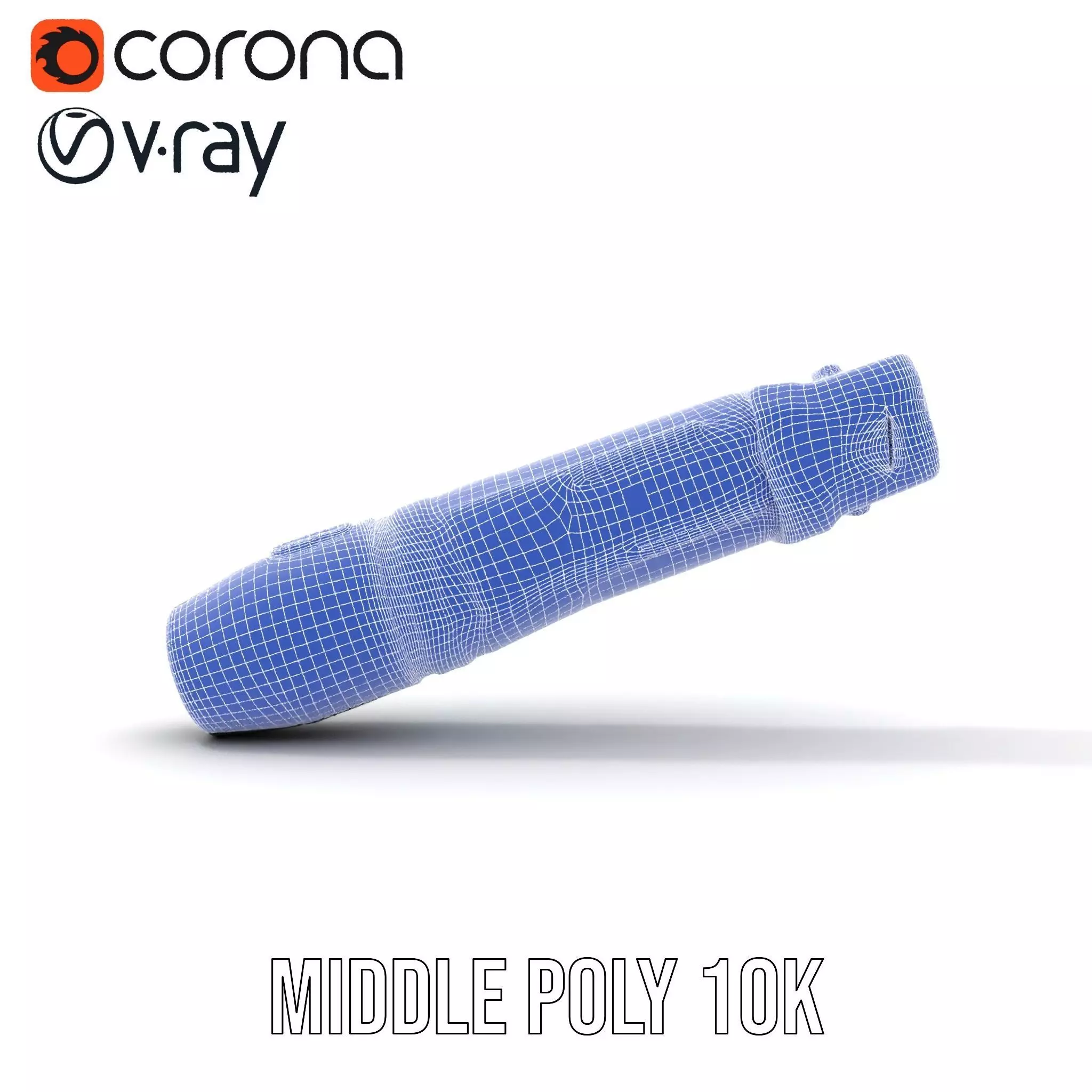 Futuristic Blue Light Pen model pack Low-poly 3D model_26