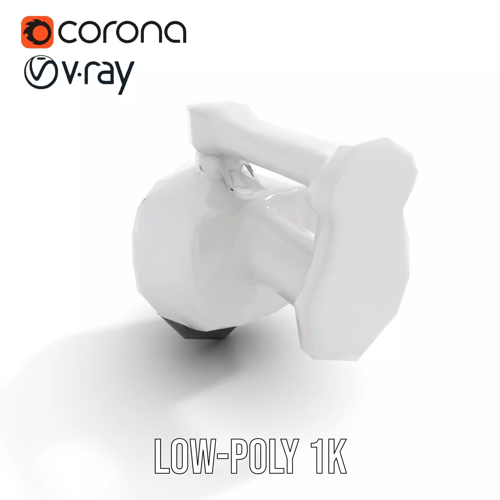 Security Camera Model Pack with Adjustable Wall Mount Low-poly 3D model_9