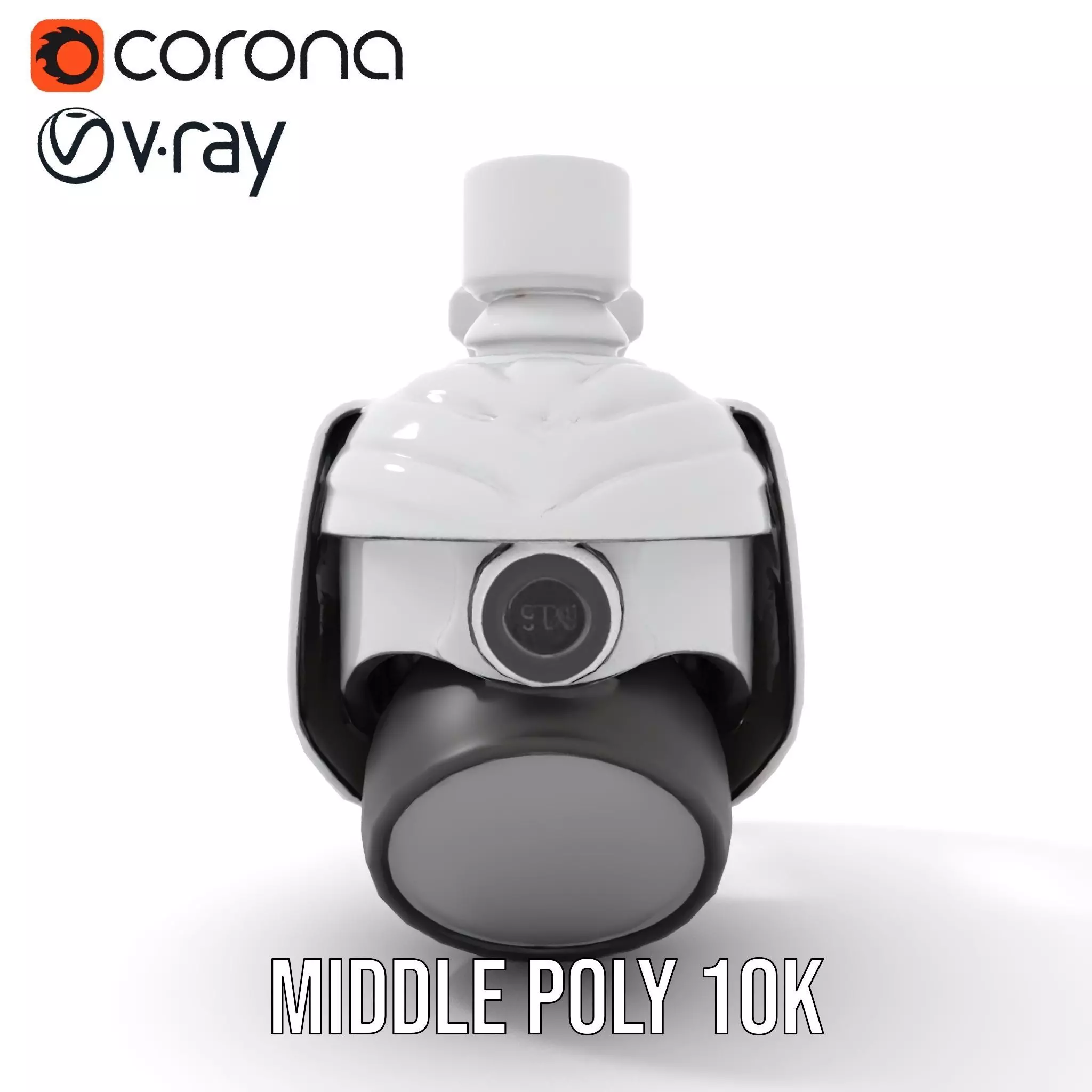 Security Camera Model Pack with Adjustable Wall Mount Low-poly 3D model_6