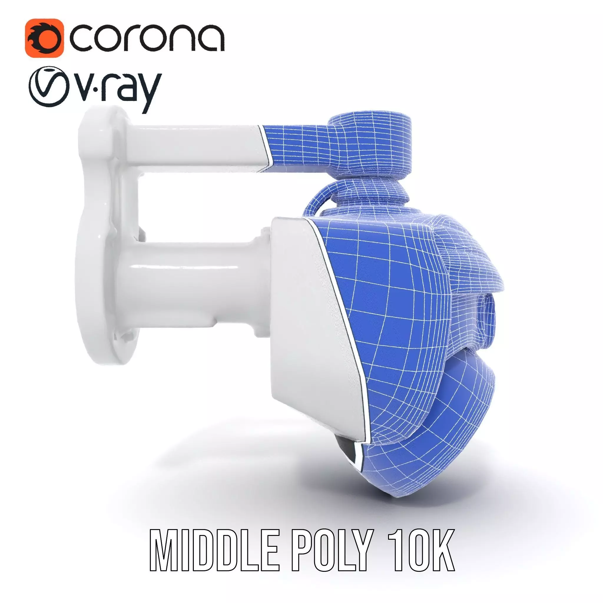 Security Camera Model Pack with Adjustable Wall Mount Low-poly 3D model_24