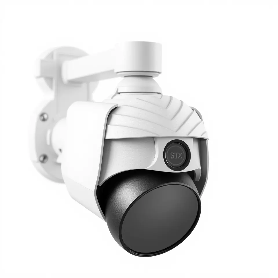 Security Camera Model Pack with Adjustable Wall Mount Low-poly 3D model_2