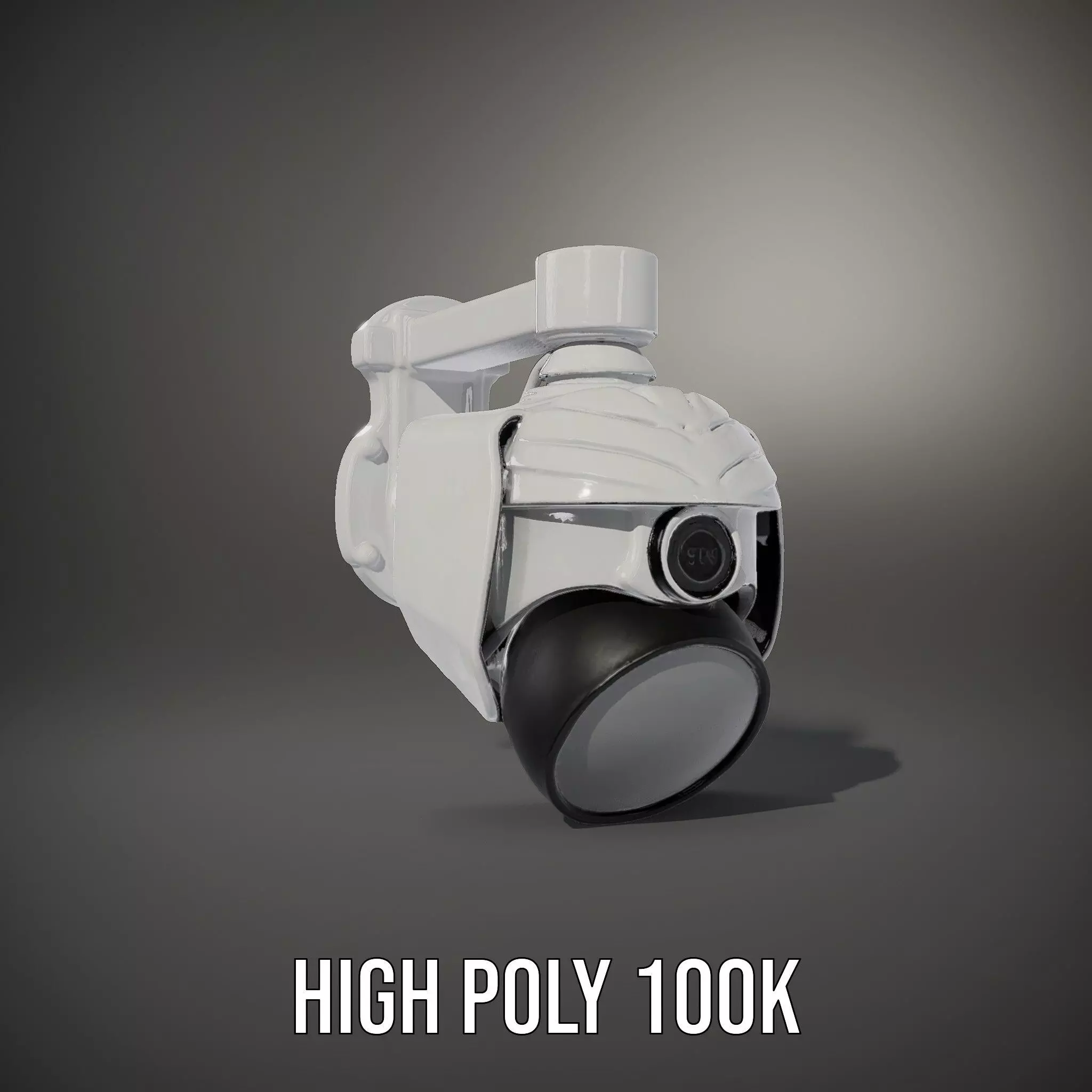 Security Camera Model Pack with Adjustable Wall Mount Low-poly 3D model_8