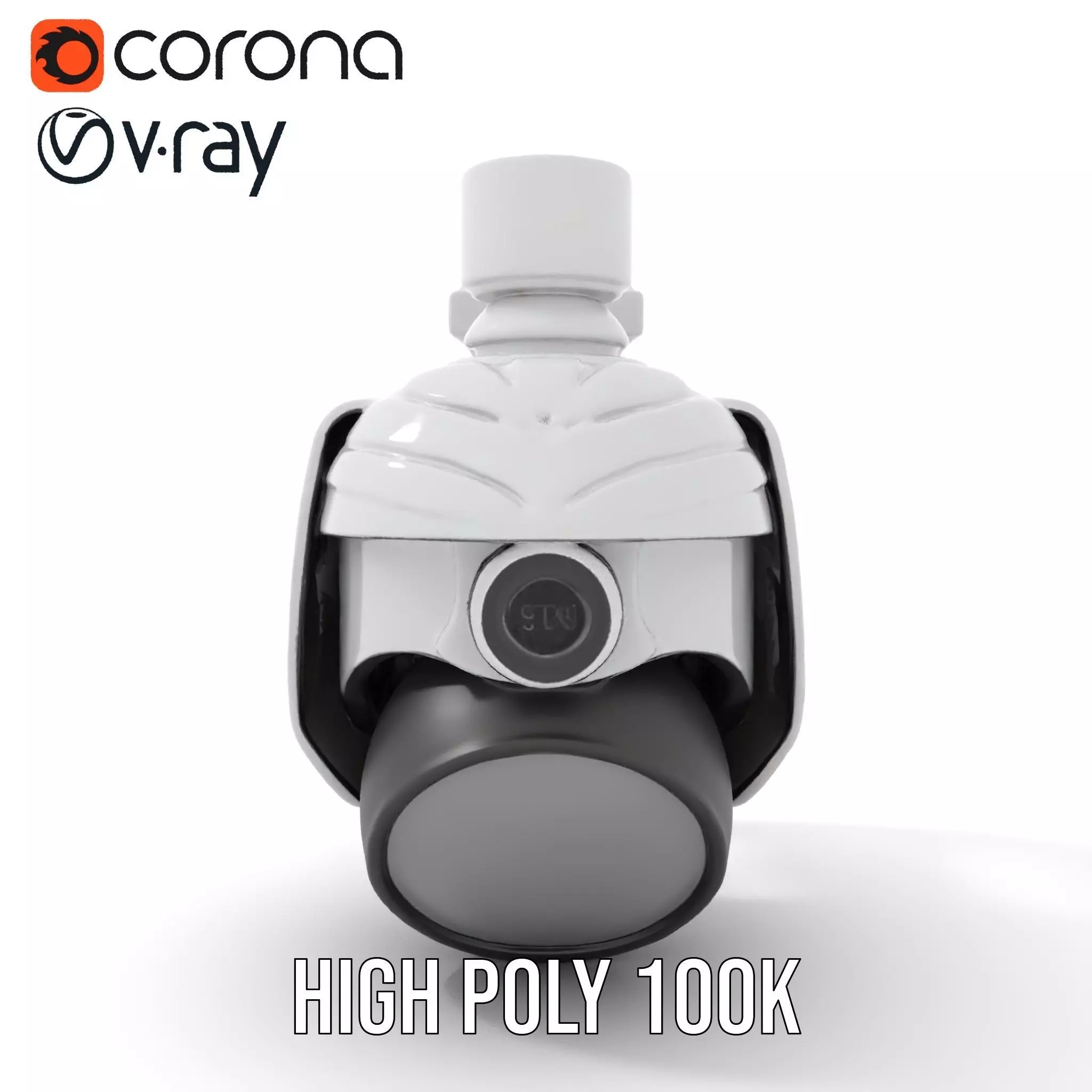 Security Camera Model Pack with Adjustable Wall Mount Low-poly 3D model_20