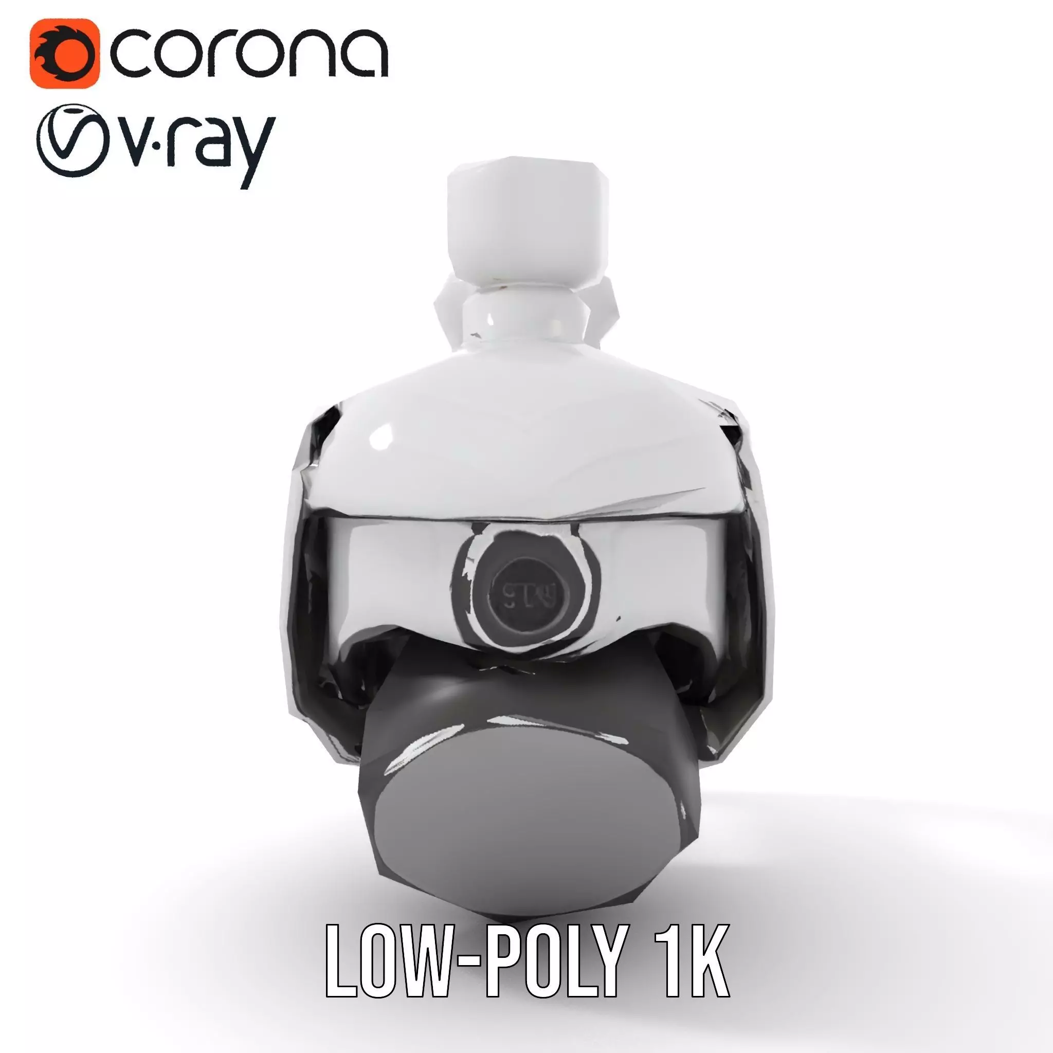 Security Camera Model Pack with Adjustable Wall Mount Low-poly 3D model_17