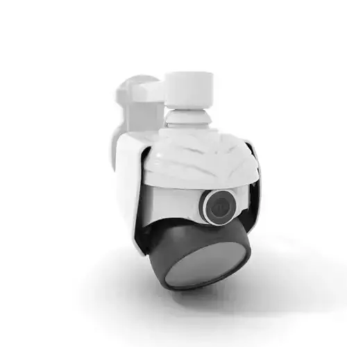 Security Camera Model Pack with Adjustable Wall Mount Low-poly 3D model