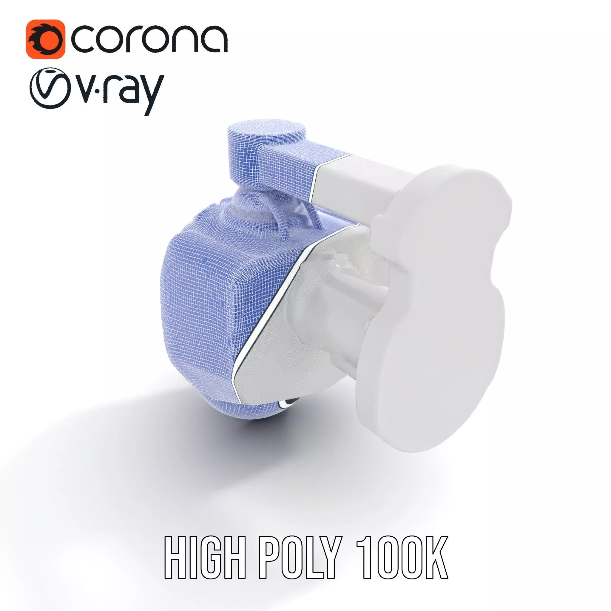 Security Camera Model Pack with Adjustable Wall Mount Low-poly 3D model_26