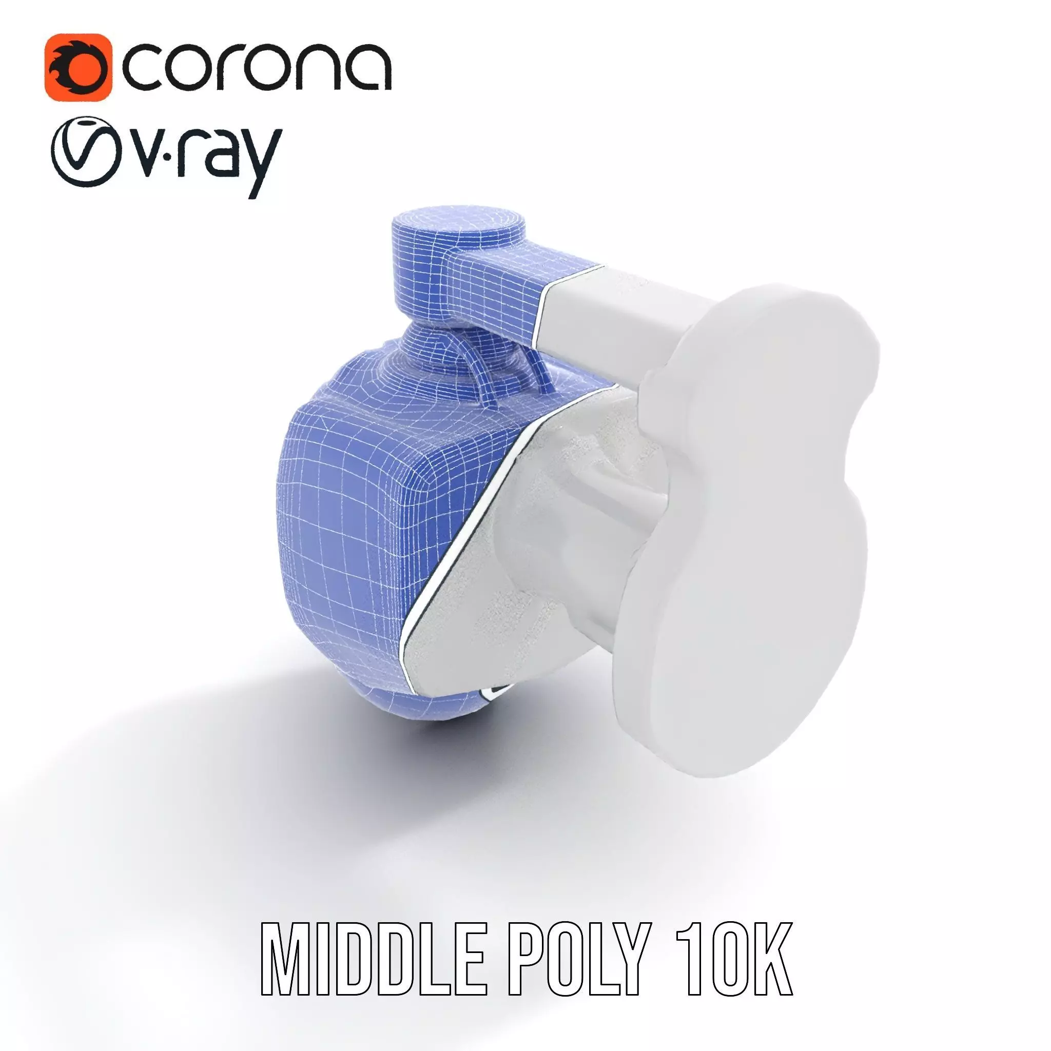 Security Camera Model Pack with Adjustable Wall Mount Low-poly 3D model_21