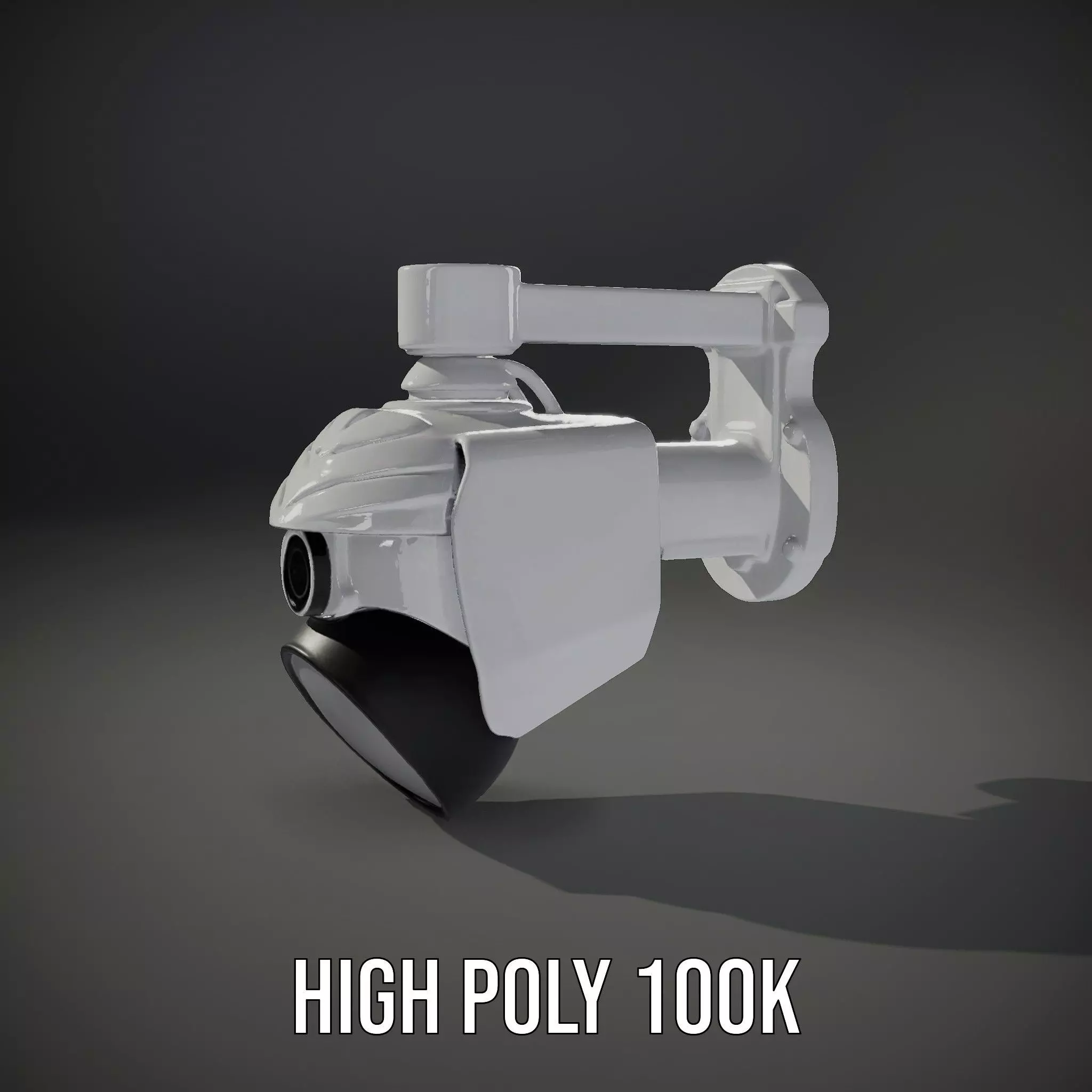 Security Camera Model Pack with Adjustable Wall Mount Low-poly 3D model_10