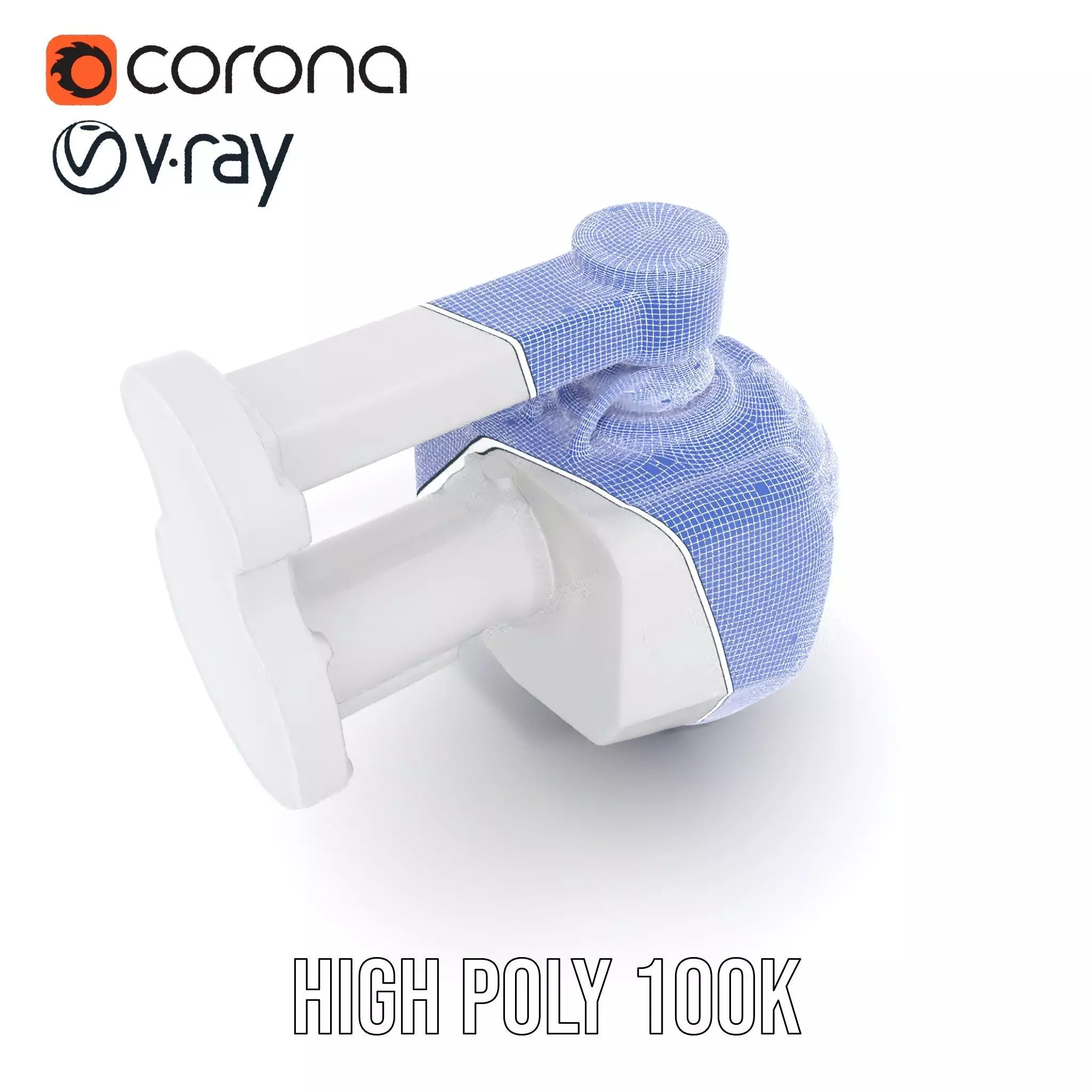 Security Camera Model Pack with Adjustable Wall Mount Low-poly 3D model_33