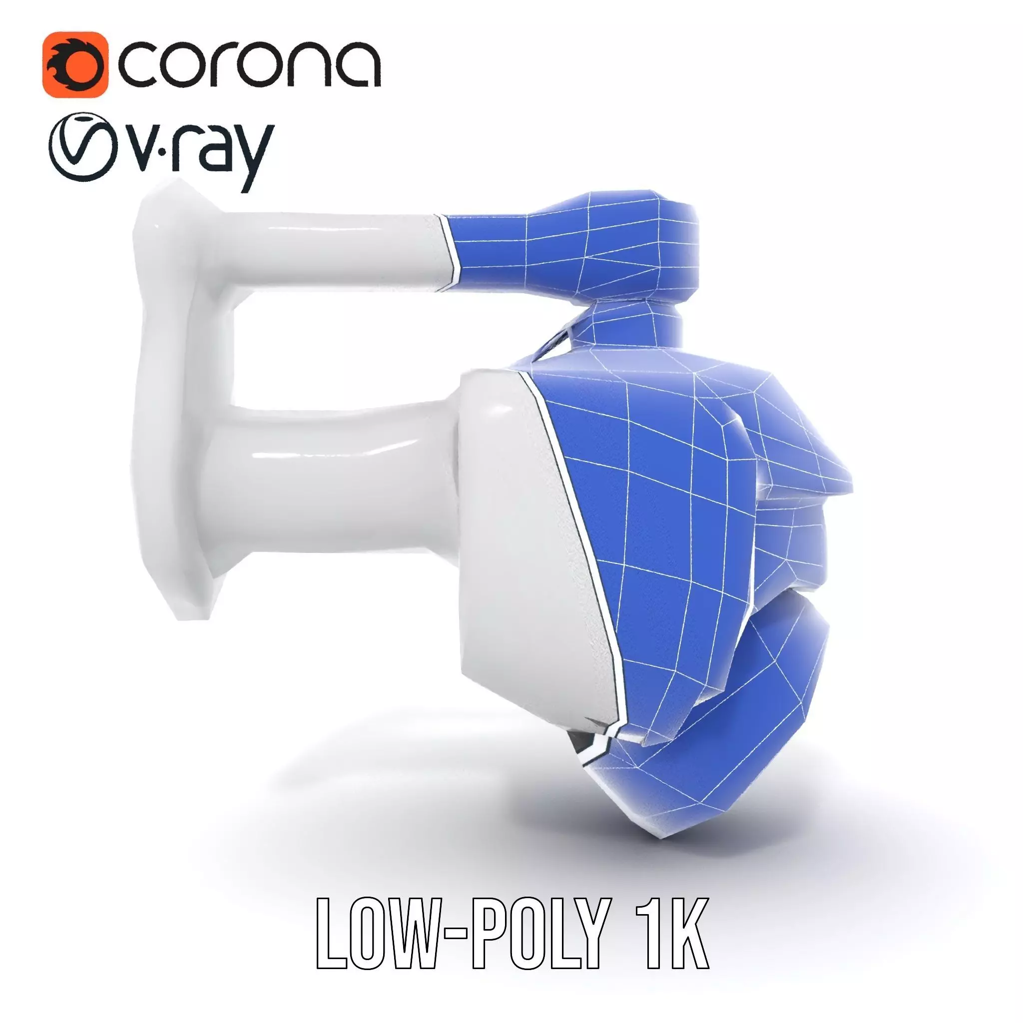 Security Camera Model Pack with Adjustable Wall Mount Low-poly 3D model_31