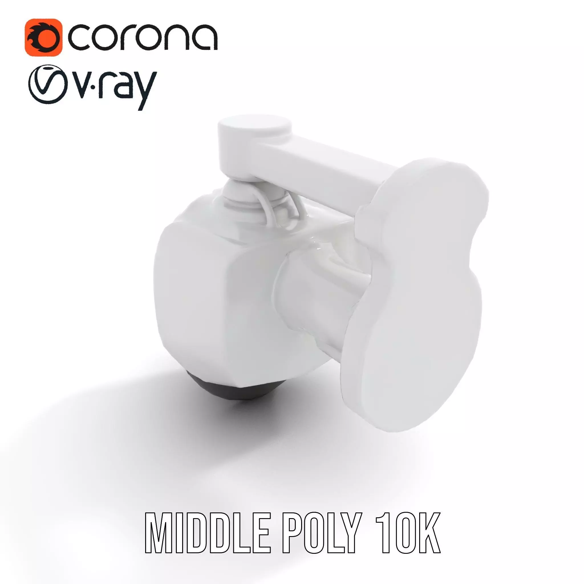 Security Camera Model Pack with Adjustable Wall Mount Low-poly 3D model_13