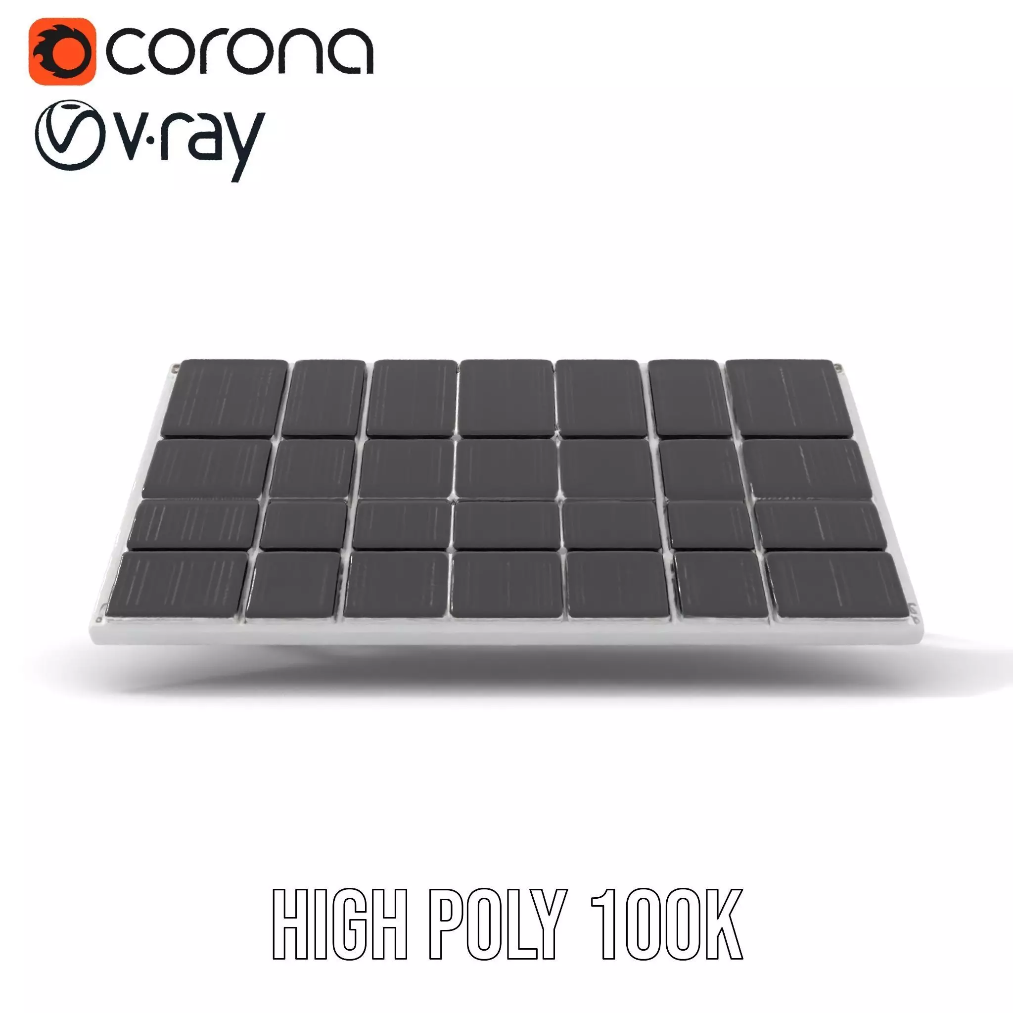 Solar Panel Adjustable Stand Model Pack Low-poly 3D model_21