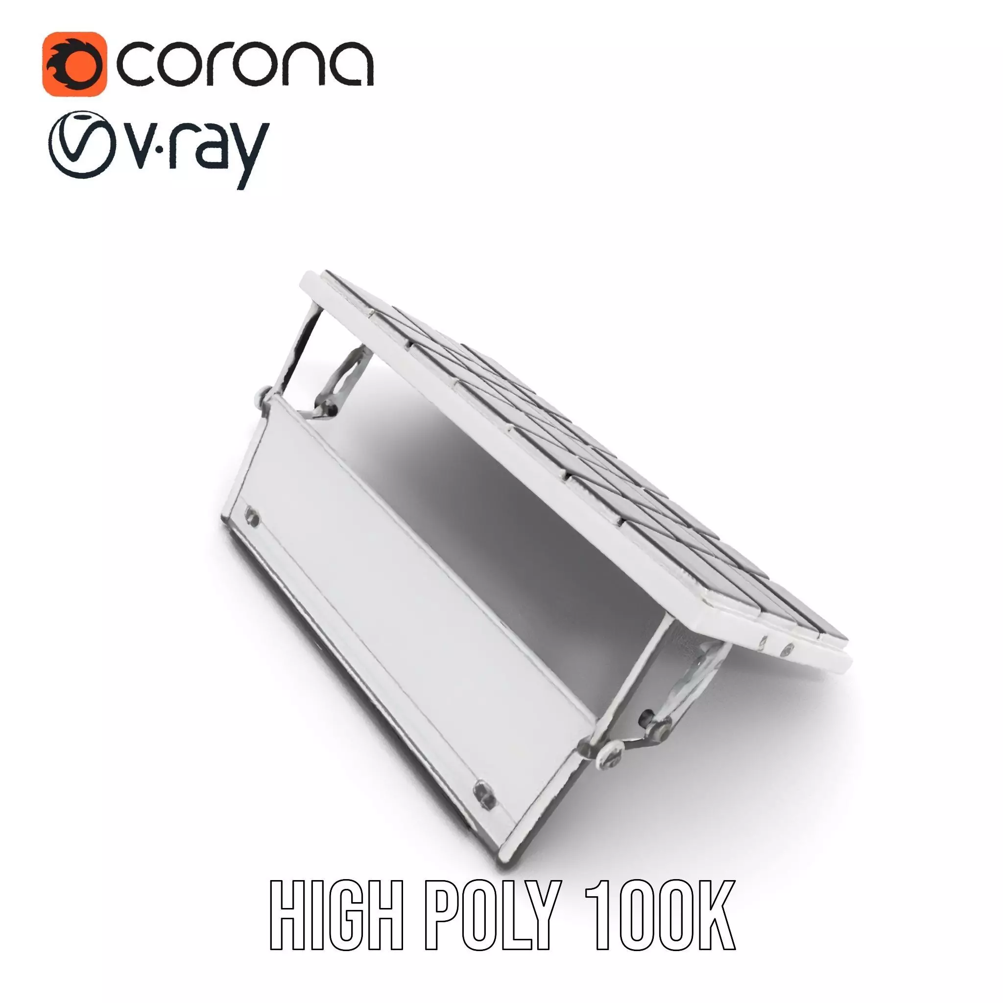 Solar Panel Adjustable Stand Model Pack Low-poly 3D model_29