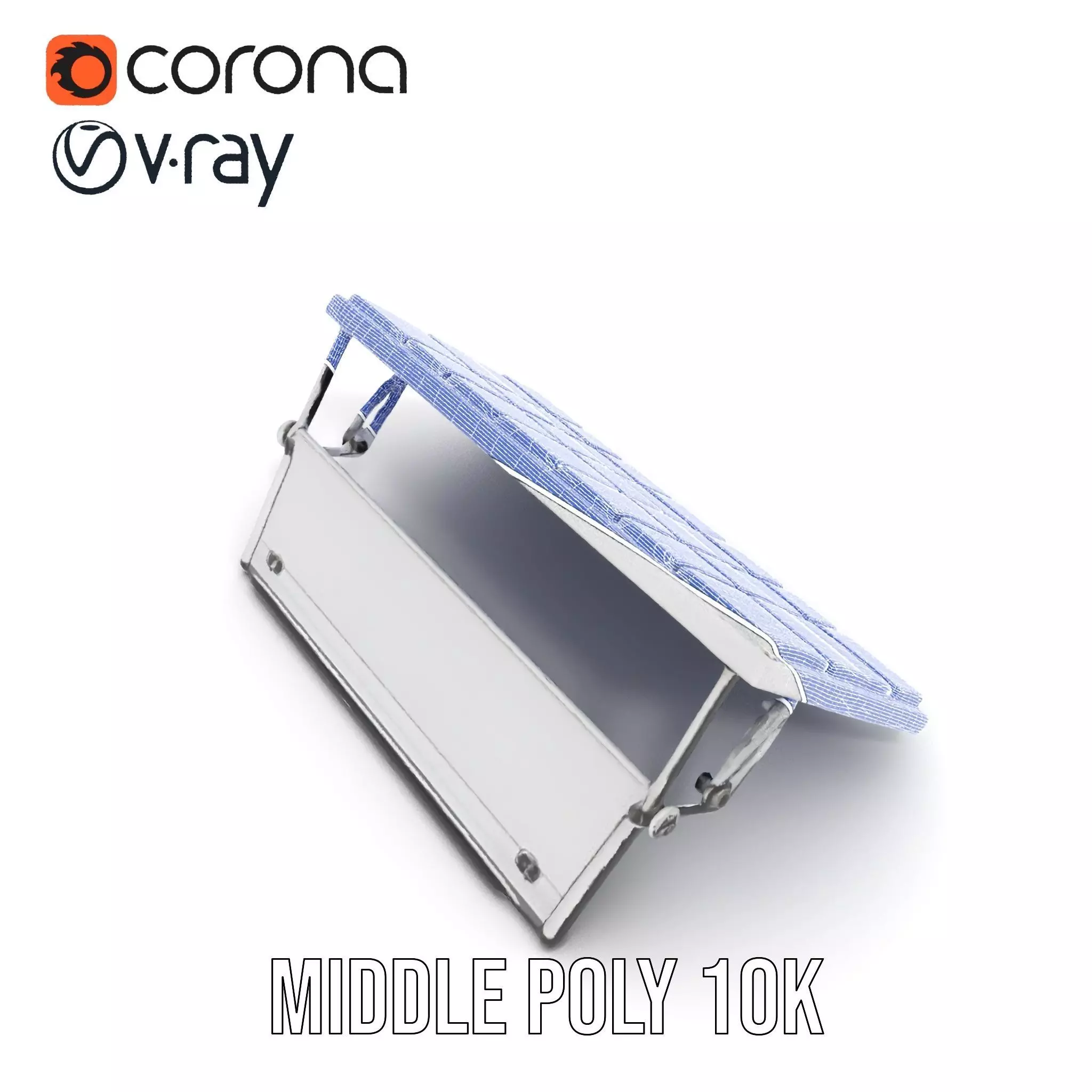 Solar Panel Adjustable Stand Model Pack Low-poly 3D model_22