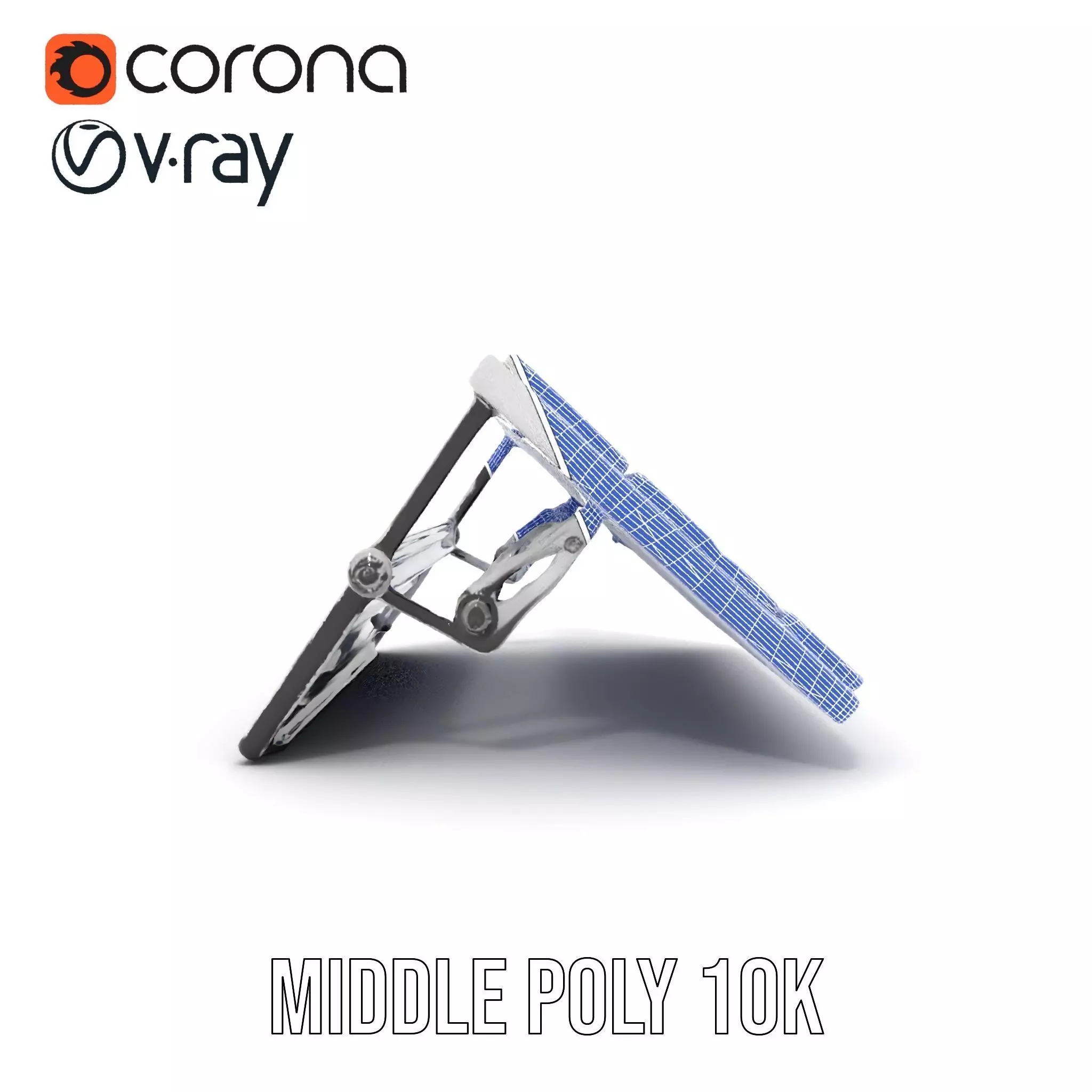 Solar Panel Adjustable Stand Model Pack Low-poly 3D model_30