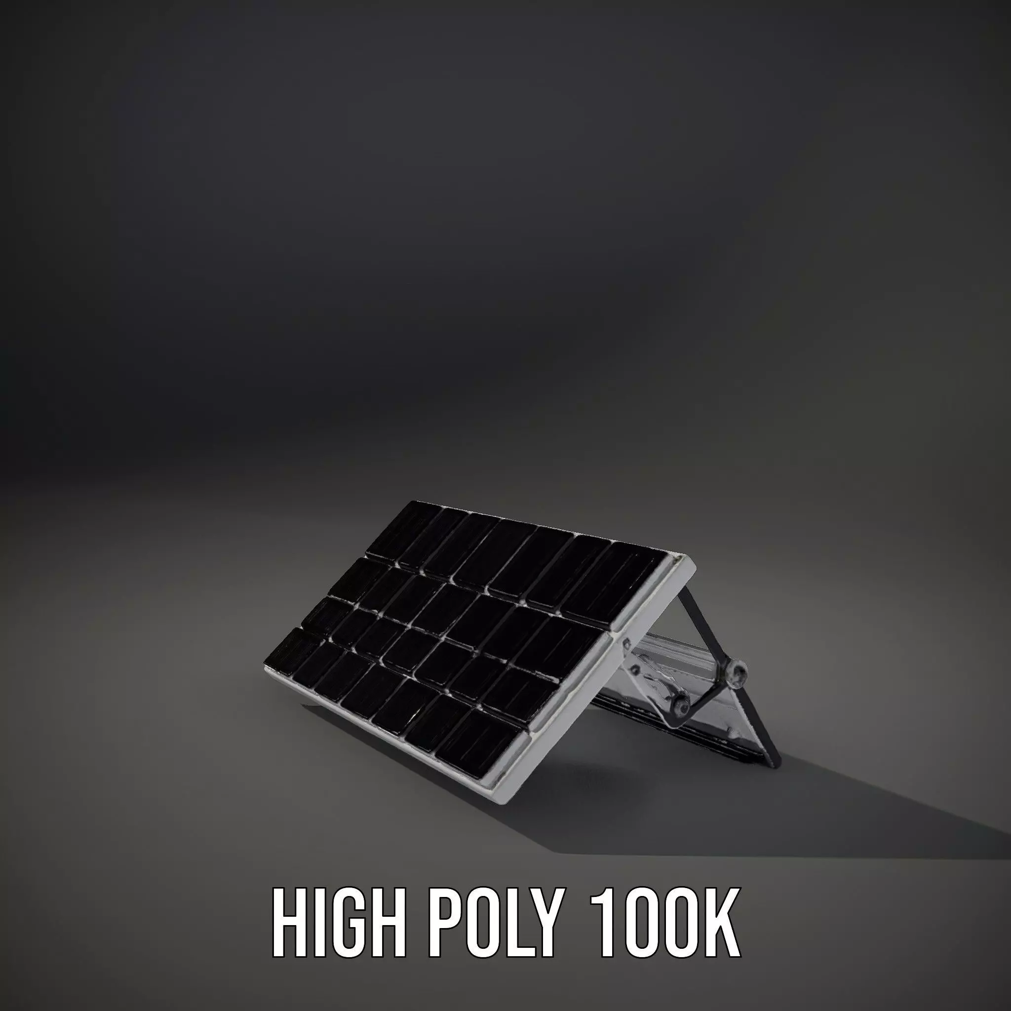 Solar Panel Adjustable Stand Model Pack Low-poly 3D model_11
