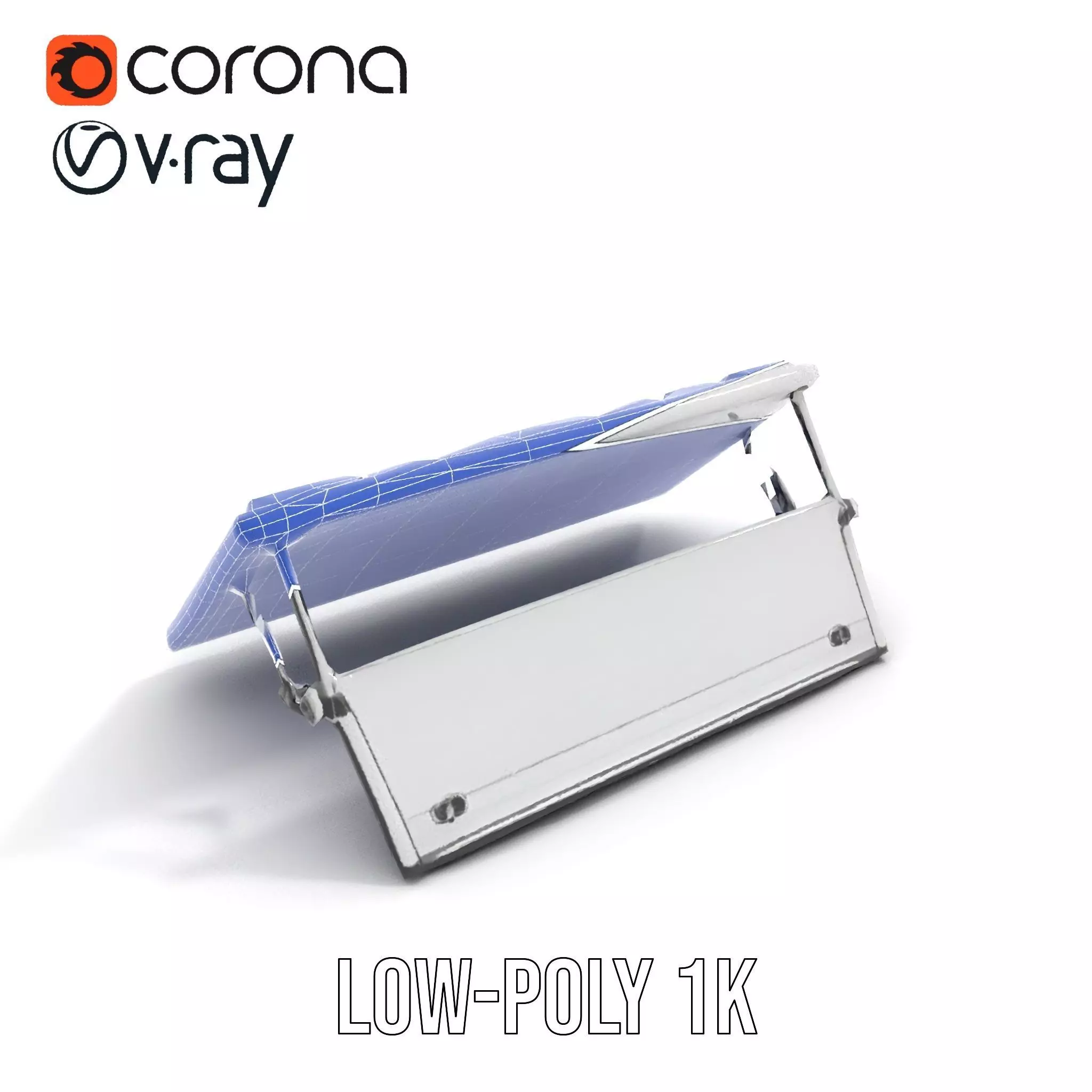 Solar Panel Adjustable Stand Model Pack Low-poly 3D model_20