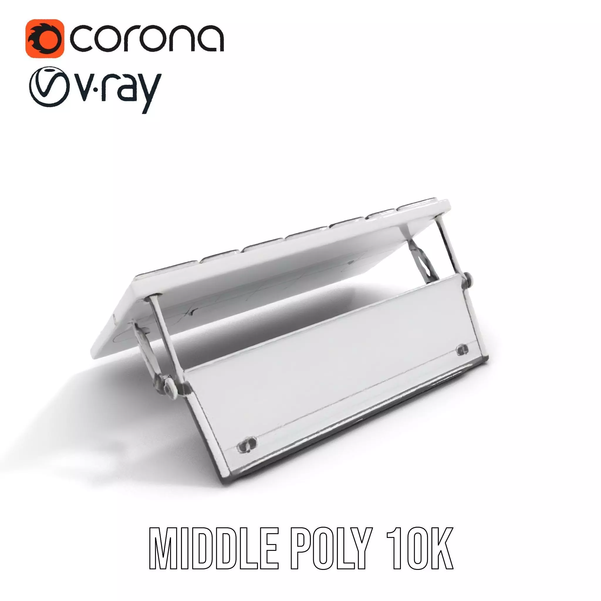 Solar Panel Adjustable Stand Model Pack Low-poly 3D model_7