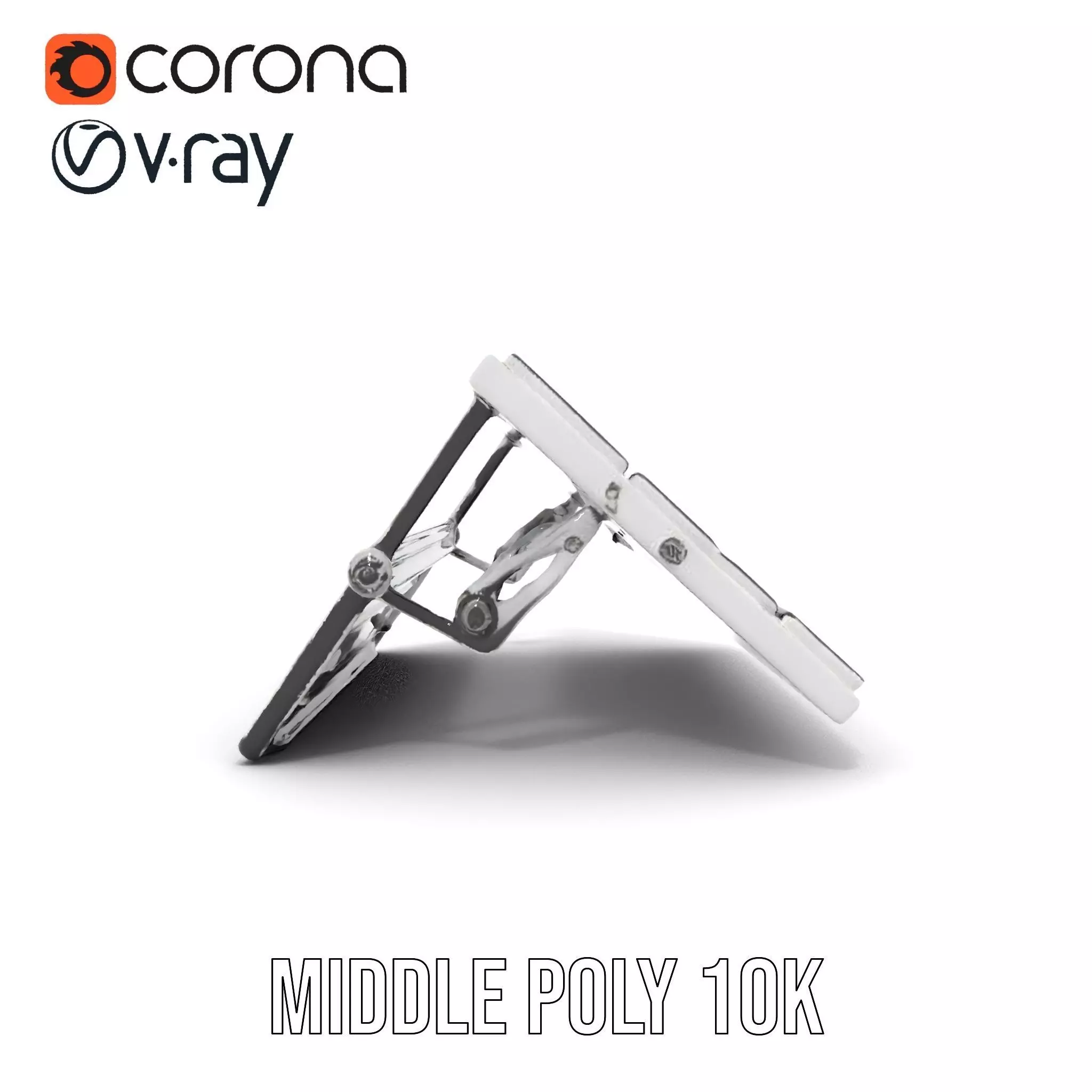 Solar Panel Adjustable Stand Model Pack Low-poly 3D model_25