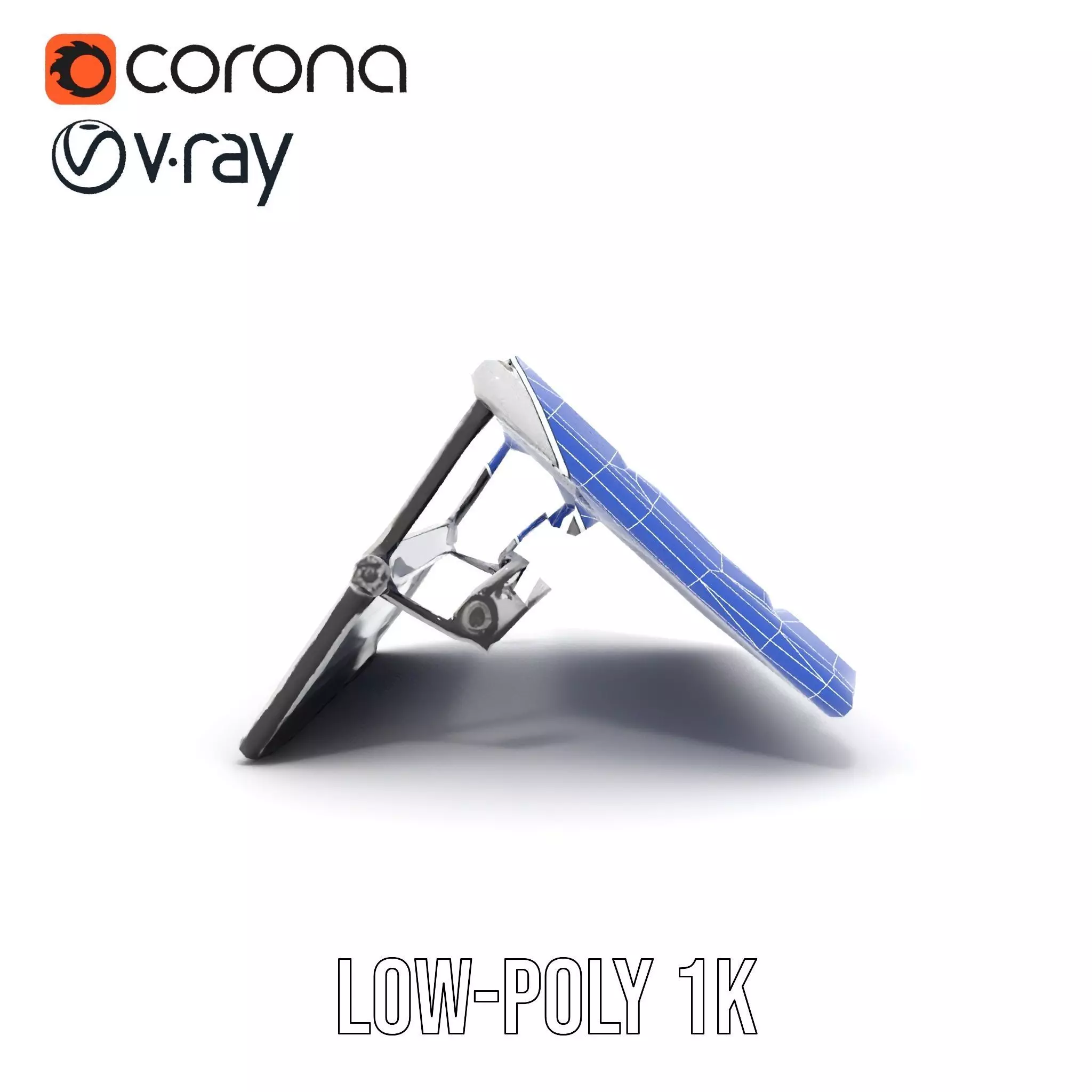 Solar Panel Adjustable Stand Model Pack Low-poly 3D model_31