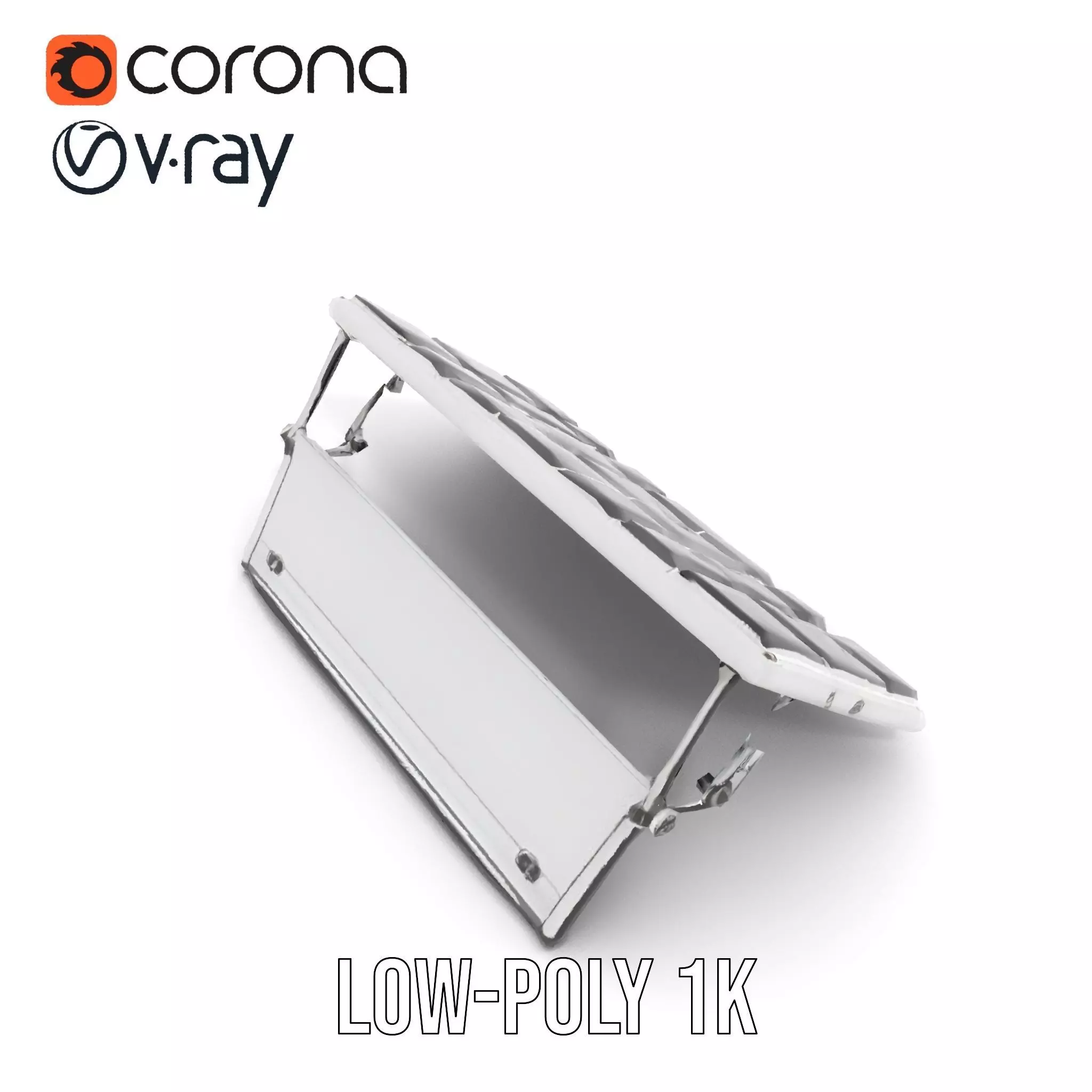 Solar Panel Adjustable Stand Model Pack Low-poly 3D model_10