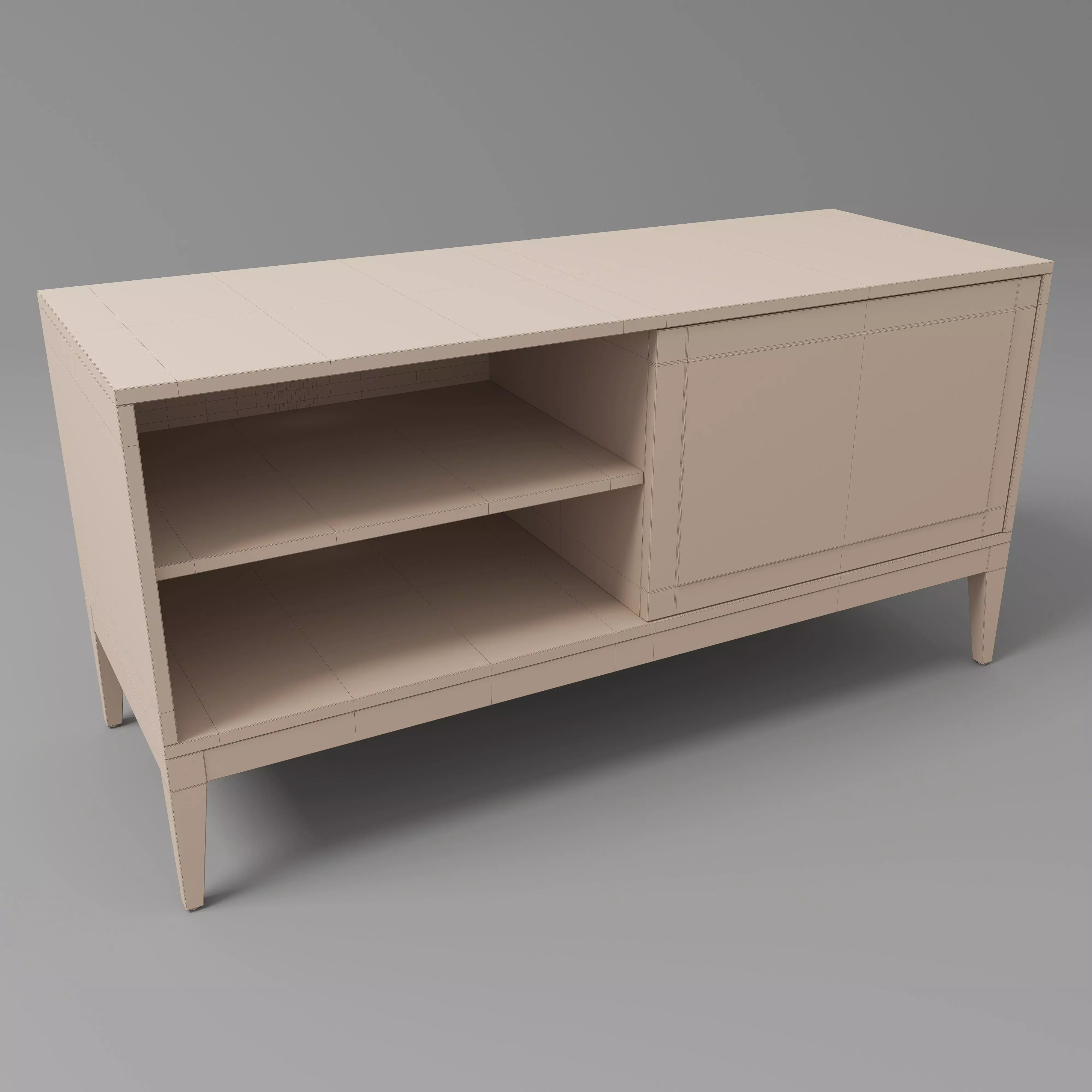 Classy Tv Unit 3D model_2