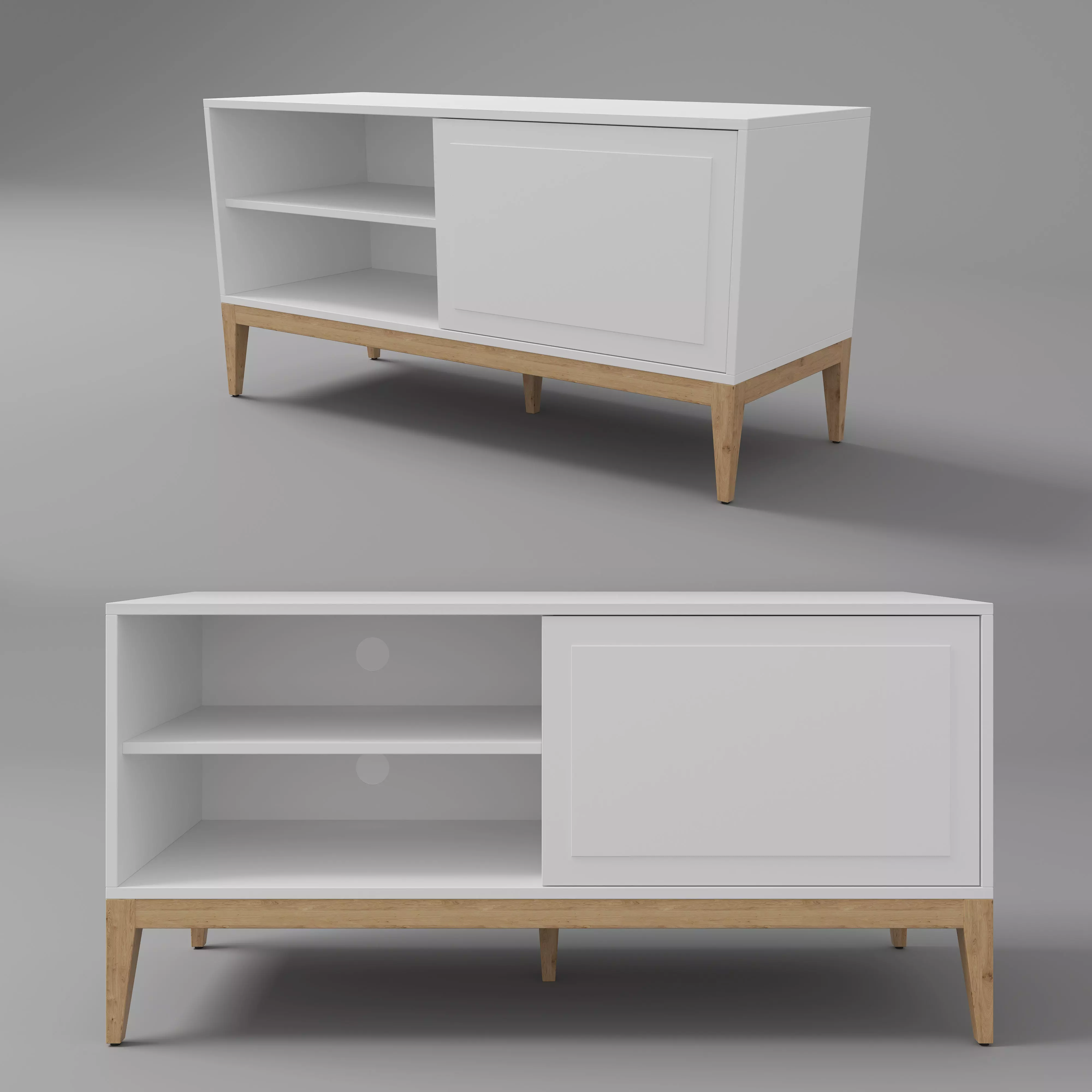 Classy Tv Unit 3D model_0