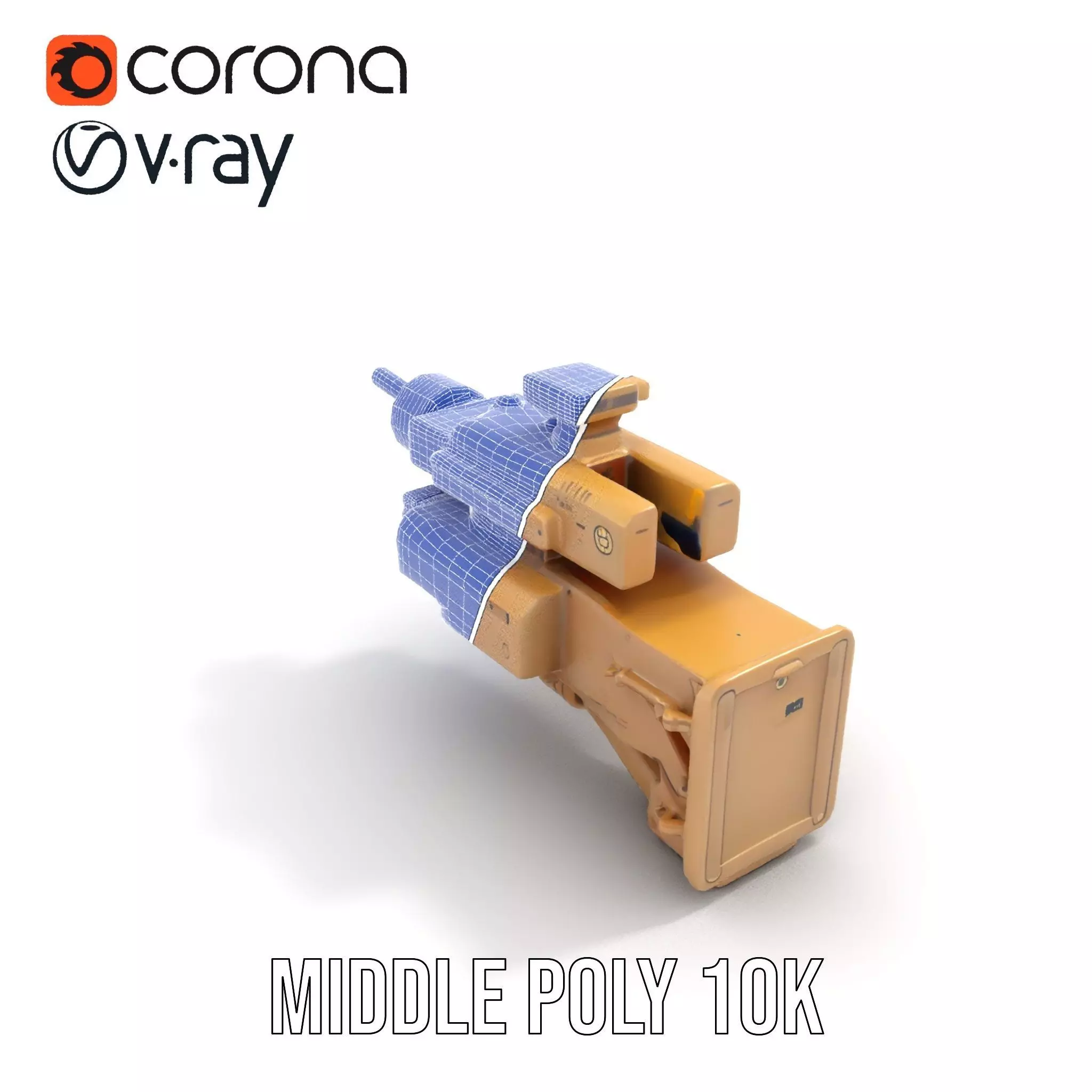 HighTech Surveillance Turret Model Pack Low-poly 3D model_18