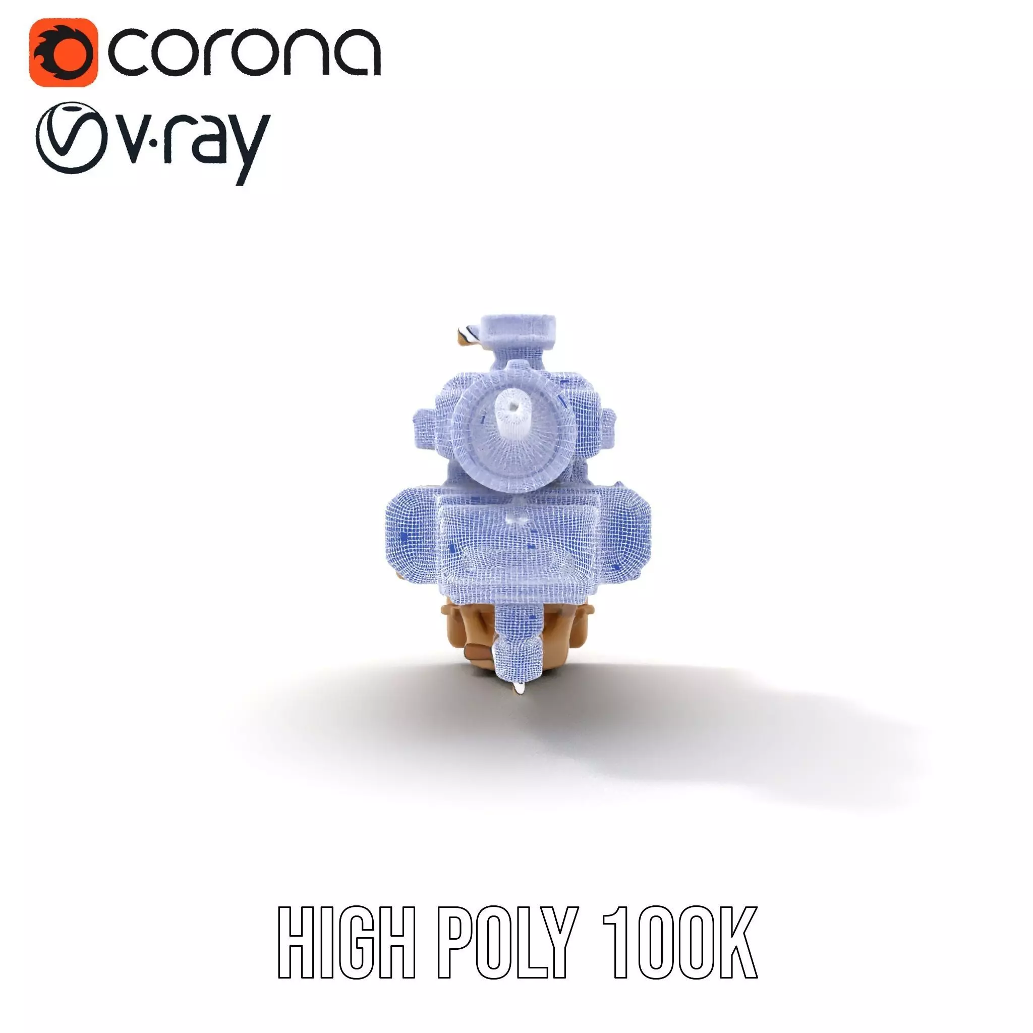 HighTech Surveillance Turret Model Pack Low-poly 3D model_33