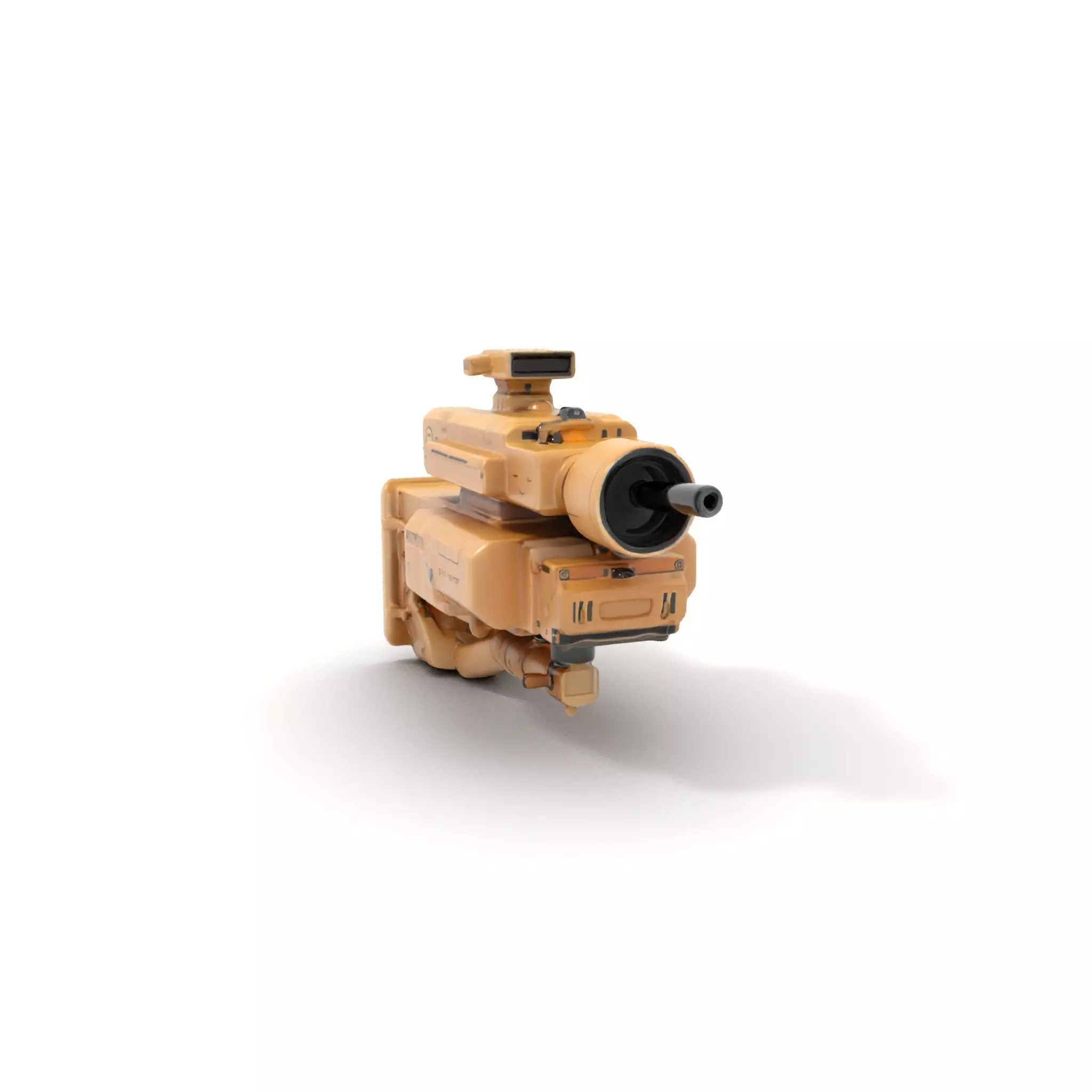 HighTech Surveillance Turret Model Pack Low-poly 3D model_0