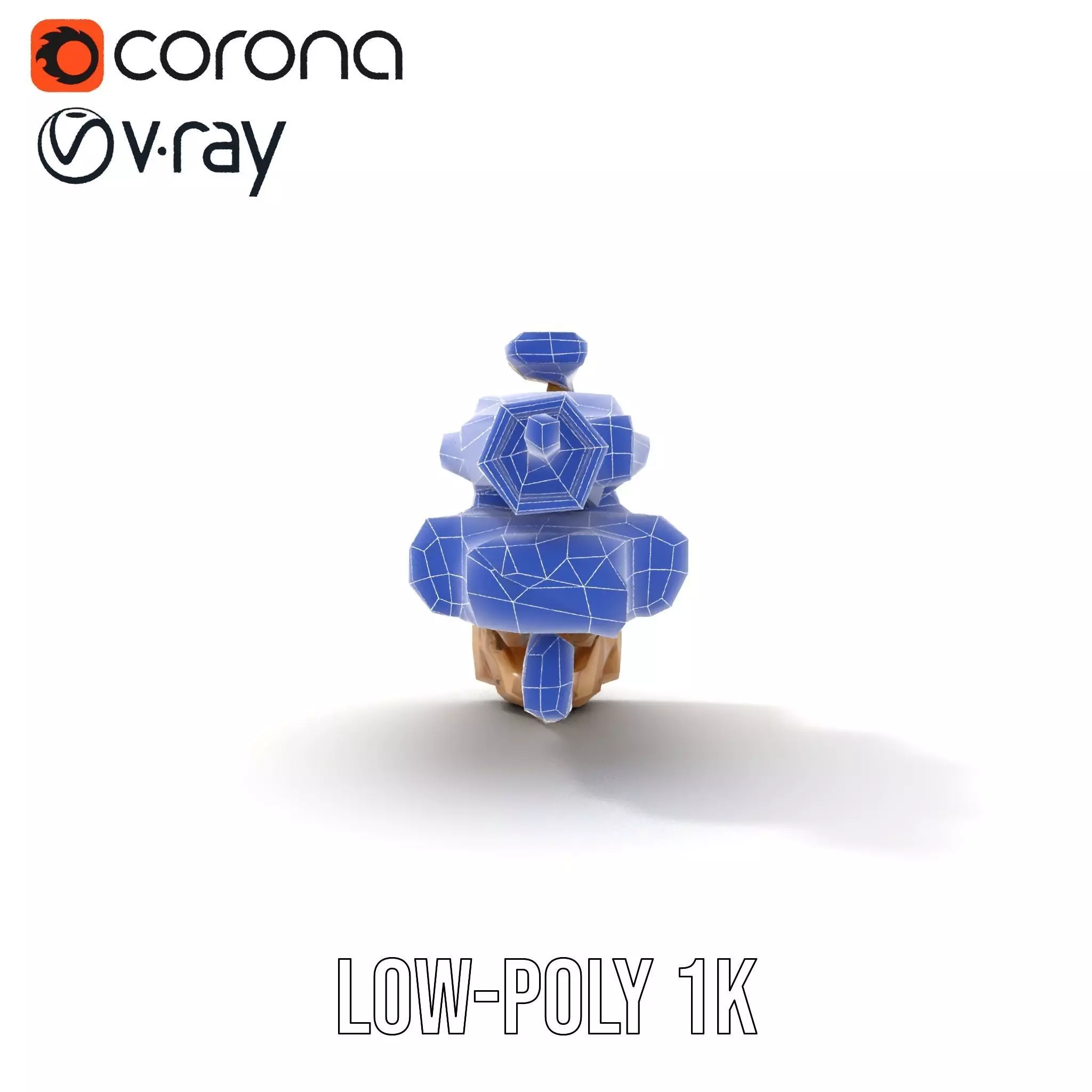 HighTech Surveillance Turret Model Pack Low-poly 3D model_19