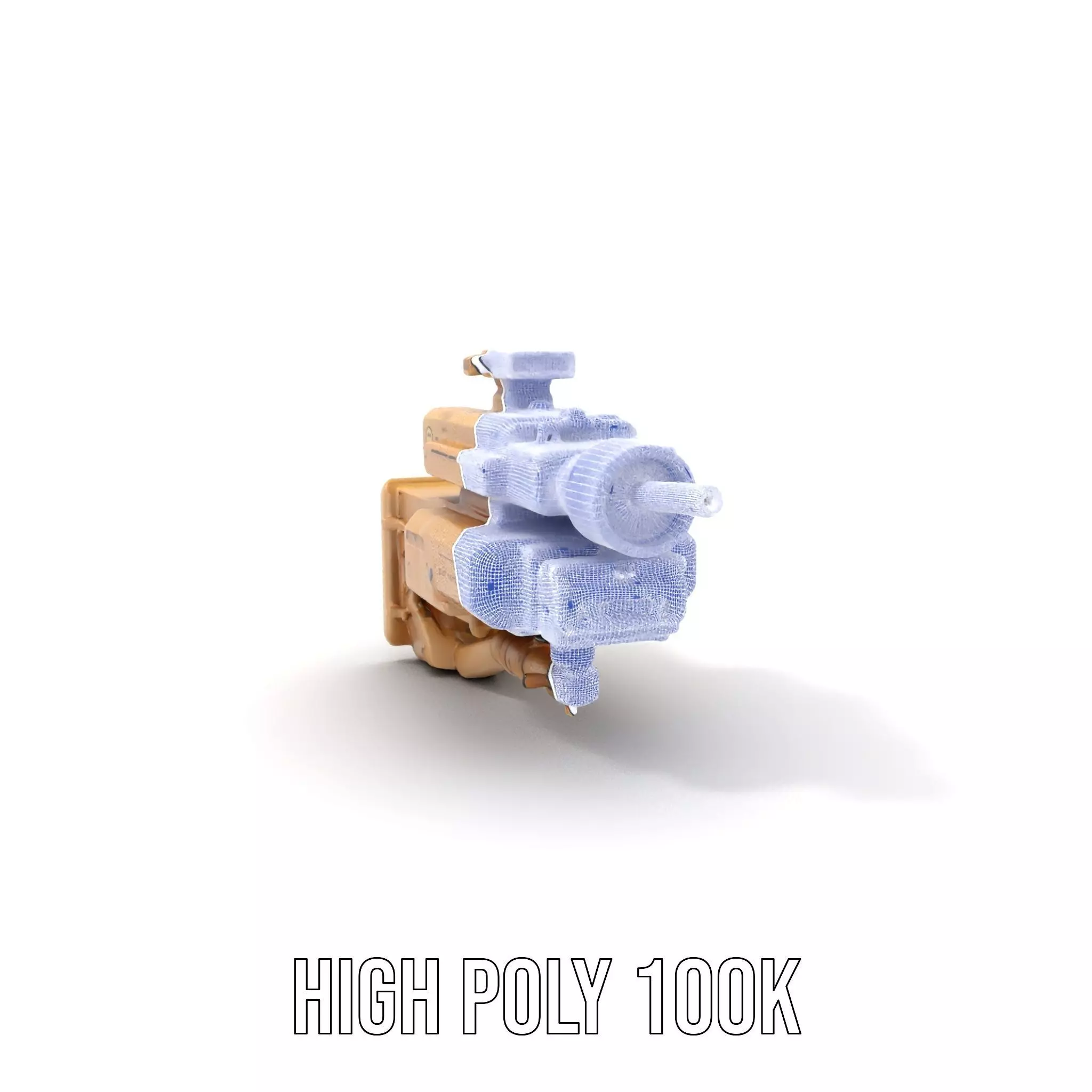 HighTech Surveillance Turret Model Pack Low-poly 3D model_4