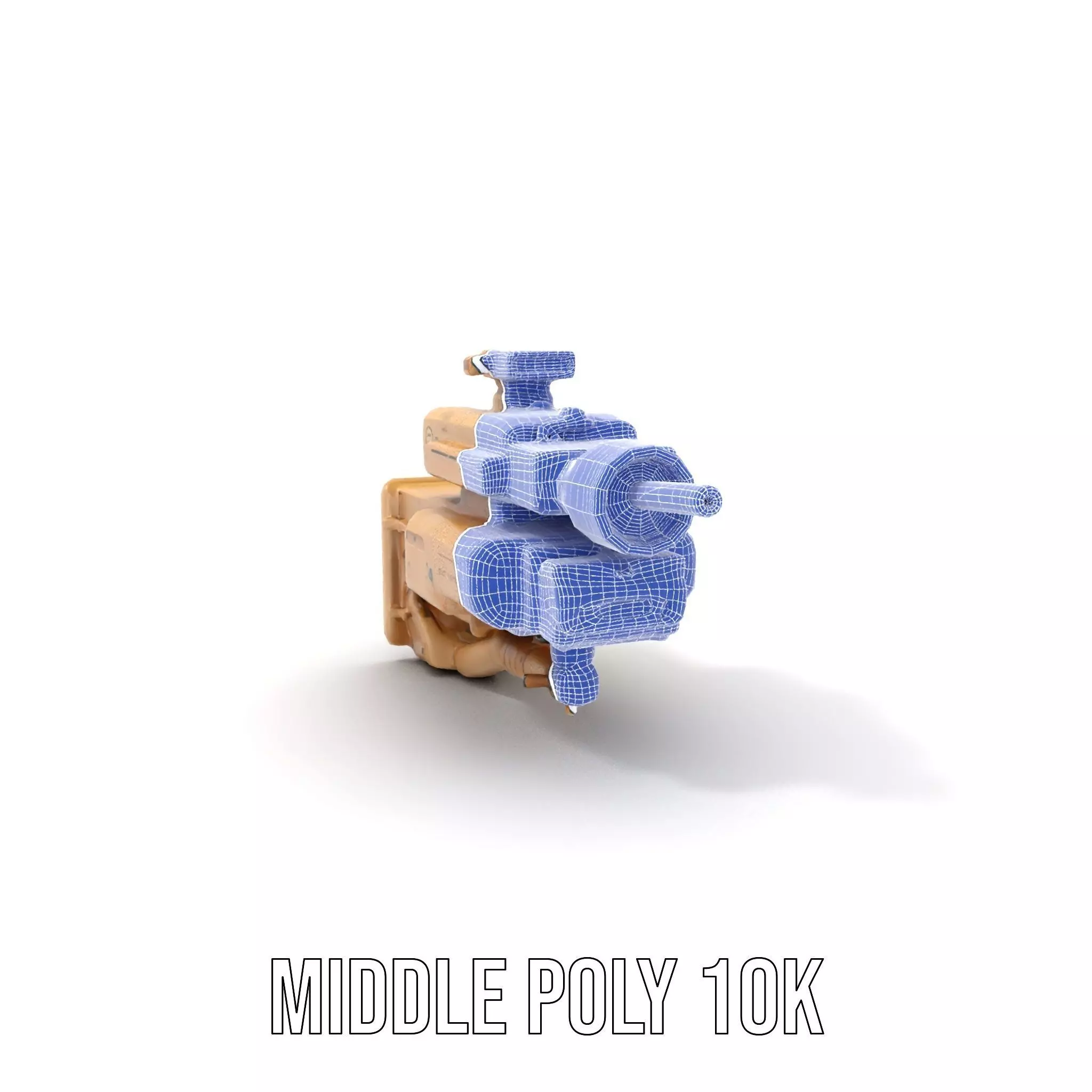 HighTech Surveillance Turret Model Pack Low-poly 3D model_16