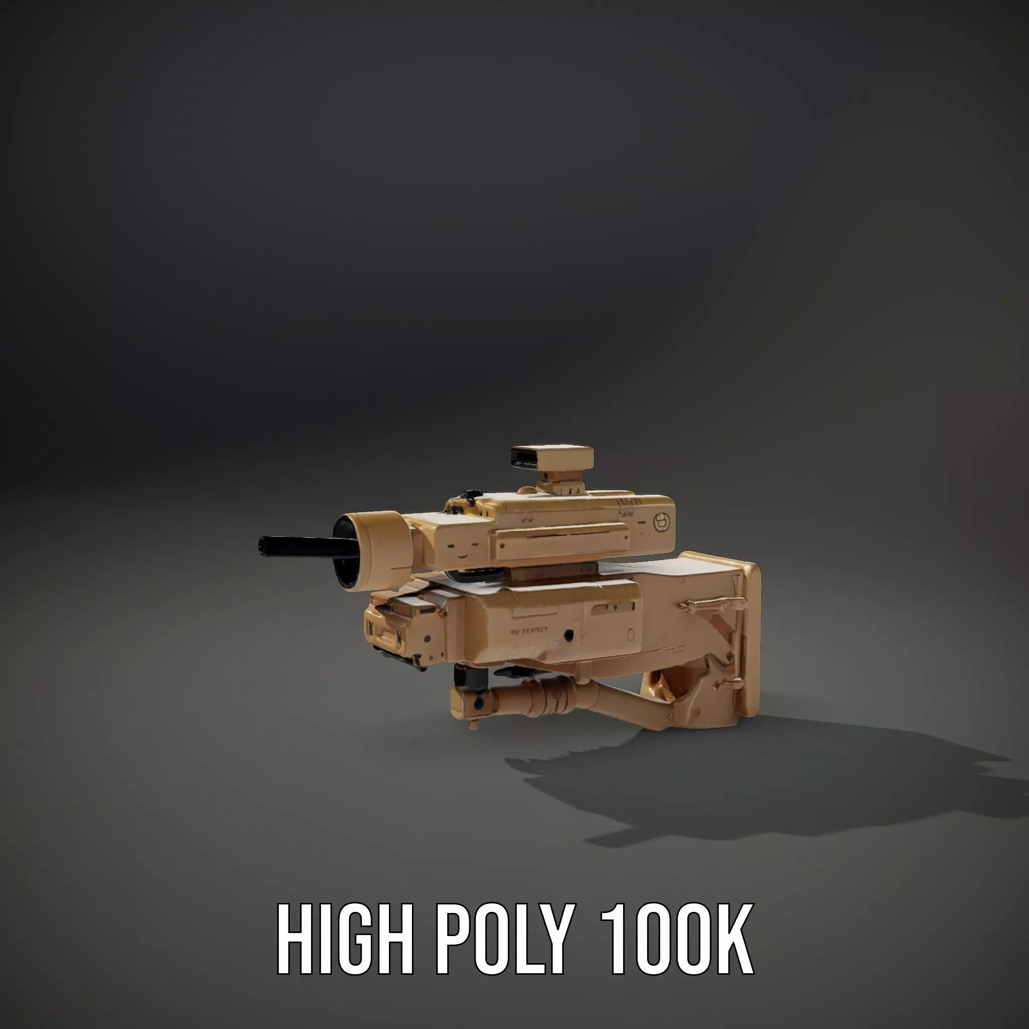 HighTech Surveillance Turret Model Pack Low-poly 3D model_8