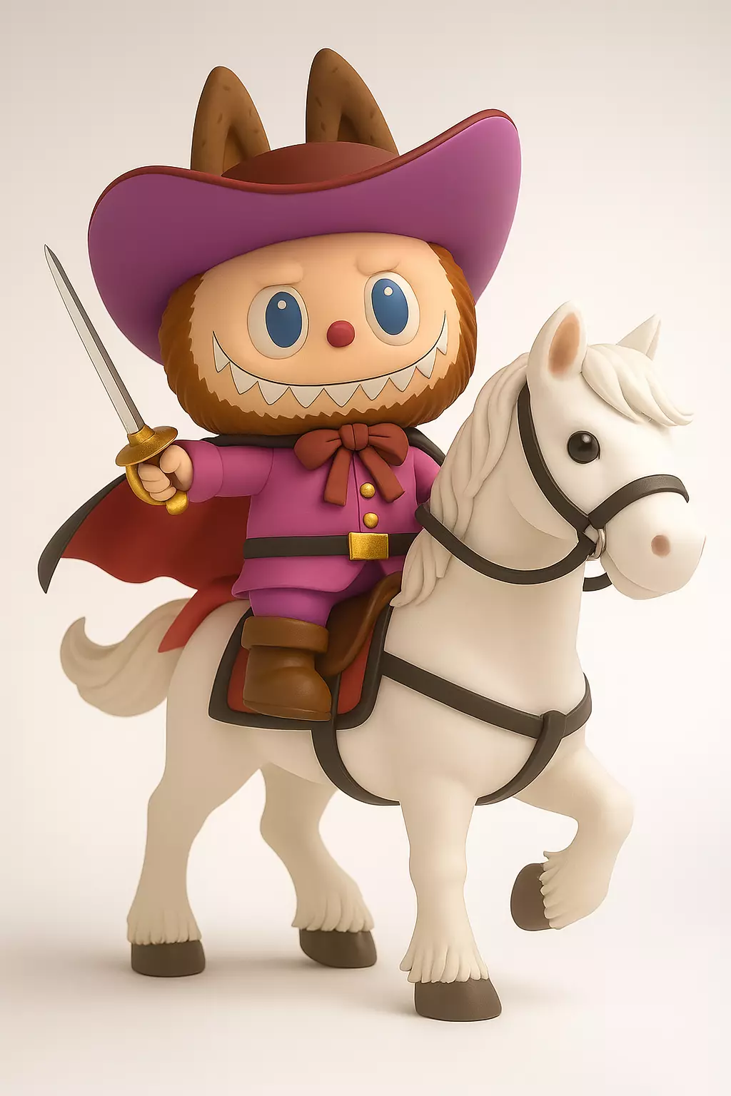 Labubu X Knight 3D print model_0