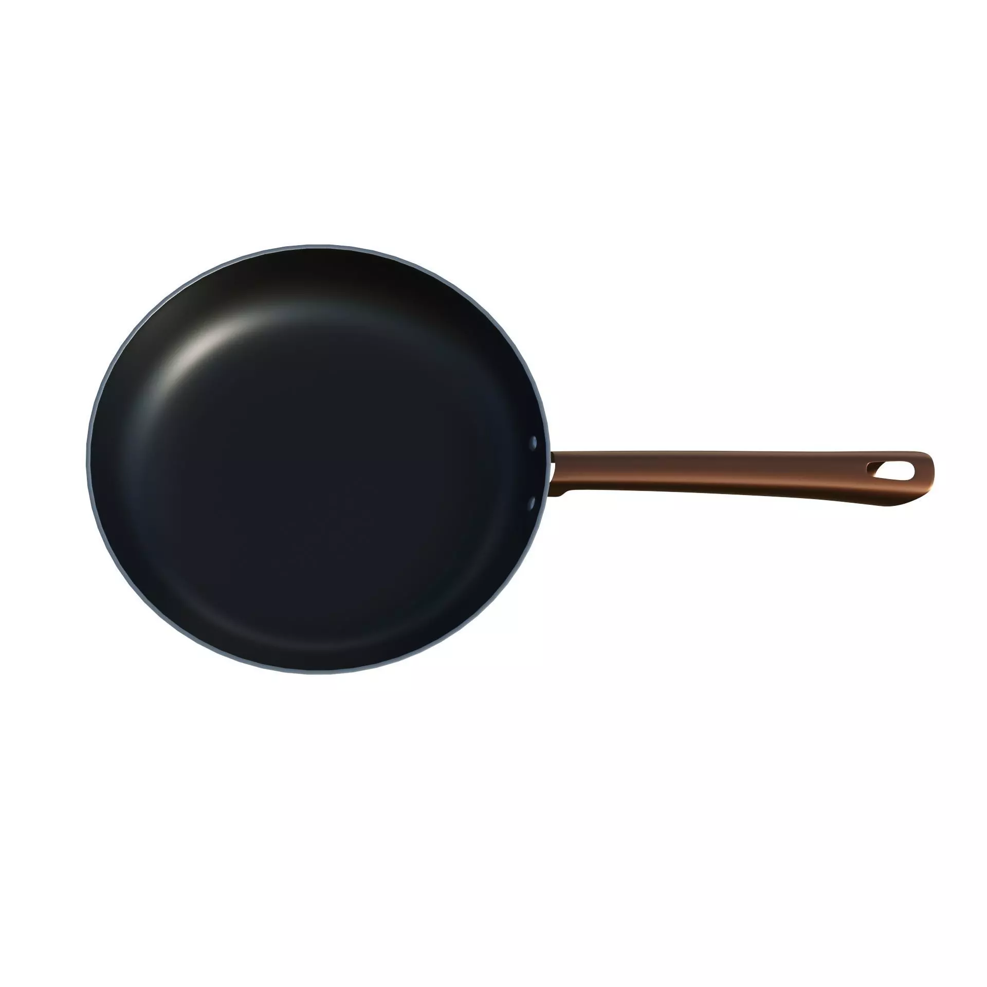 Frying Pan Low-poly 3D model_7