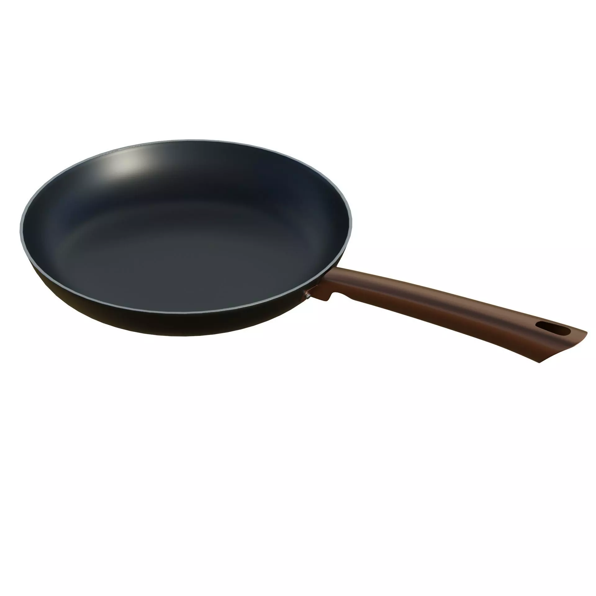 Frying Pan Low-poly 3D model_6