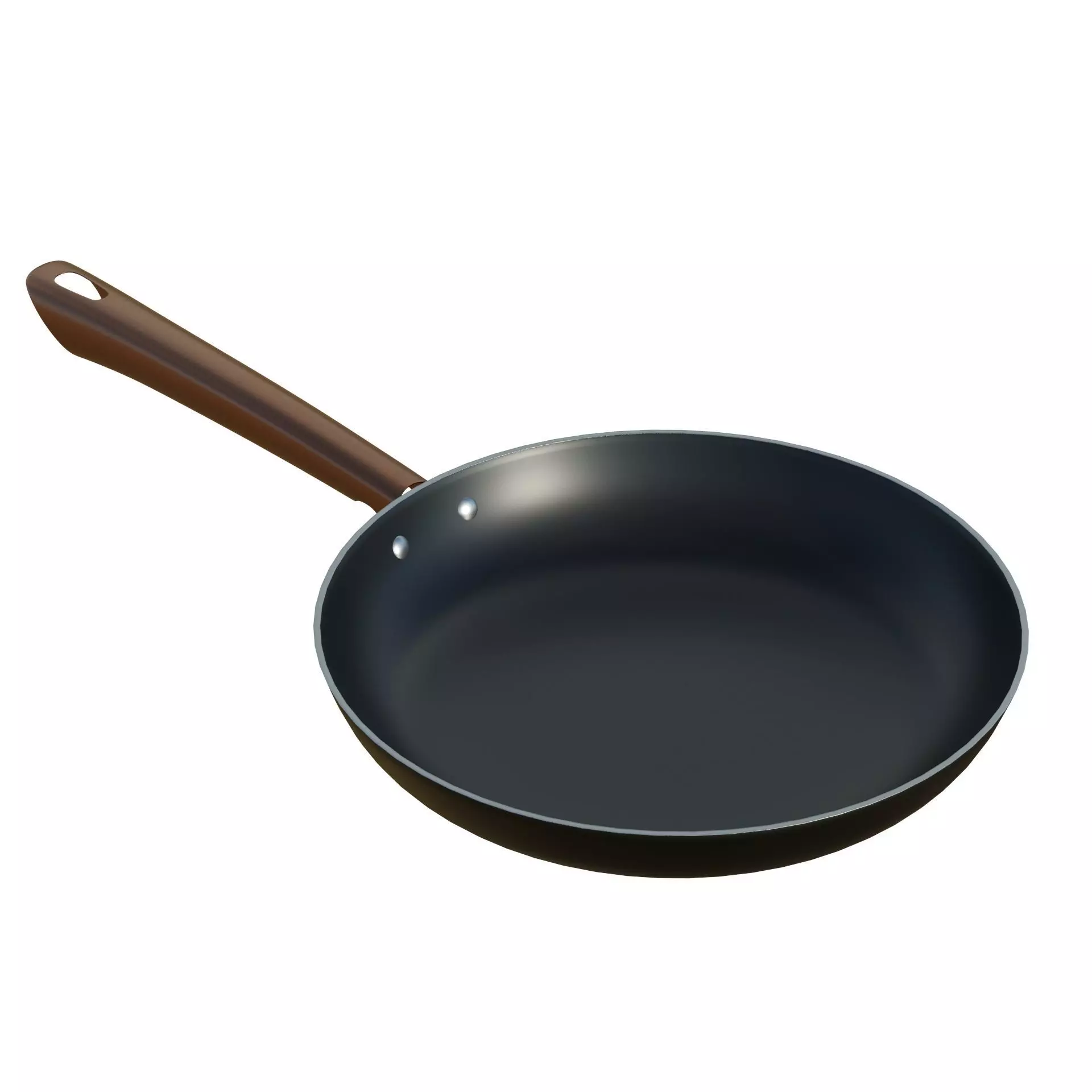 Frying Pan Low-poly 3D model_5