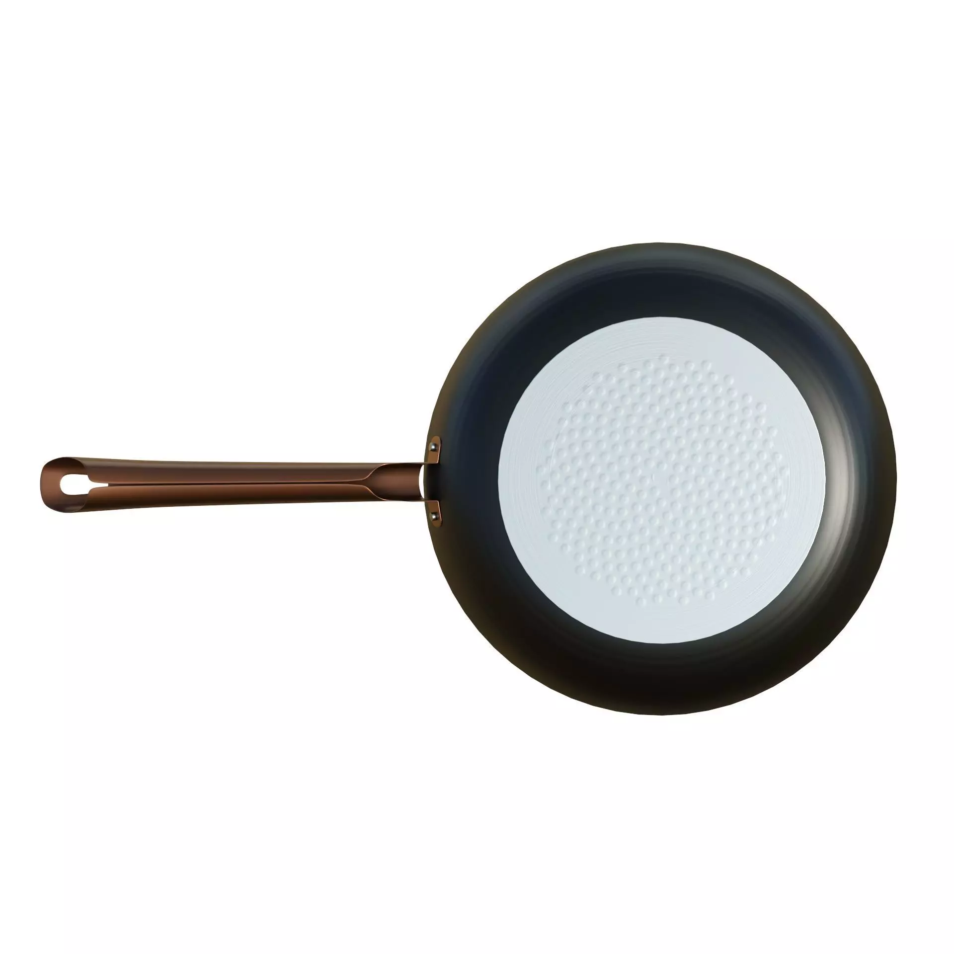 Frying Pan Low-poly 3D model_11