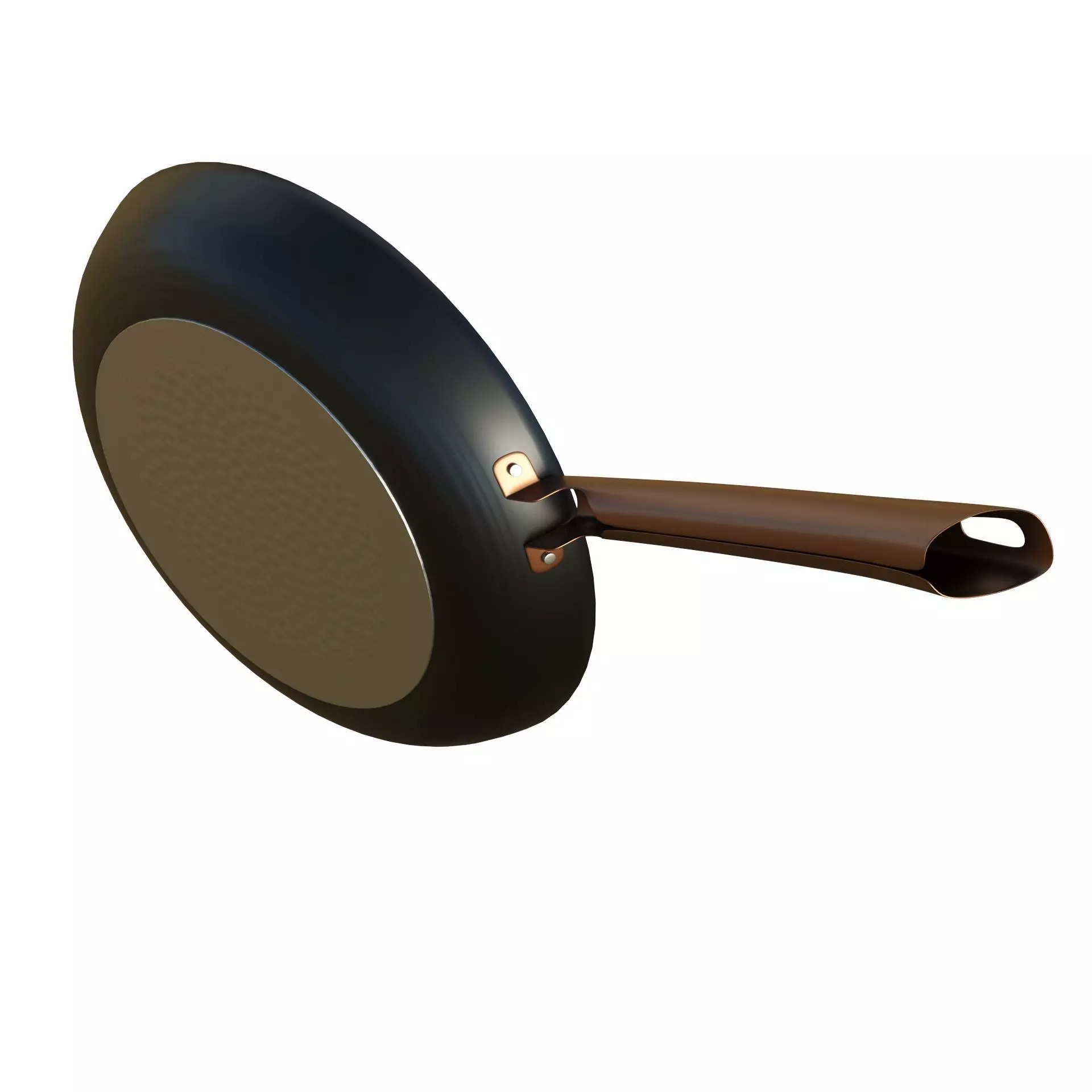 Frying Pan Low-poly 3D model_9