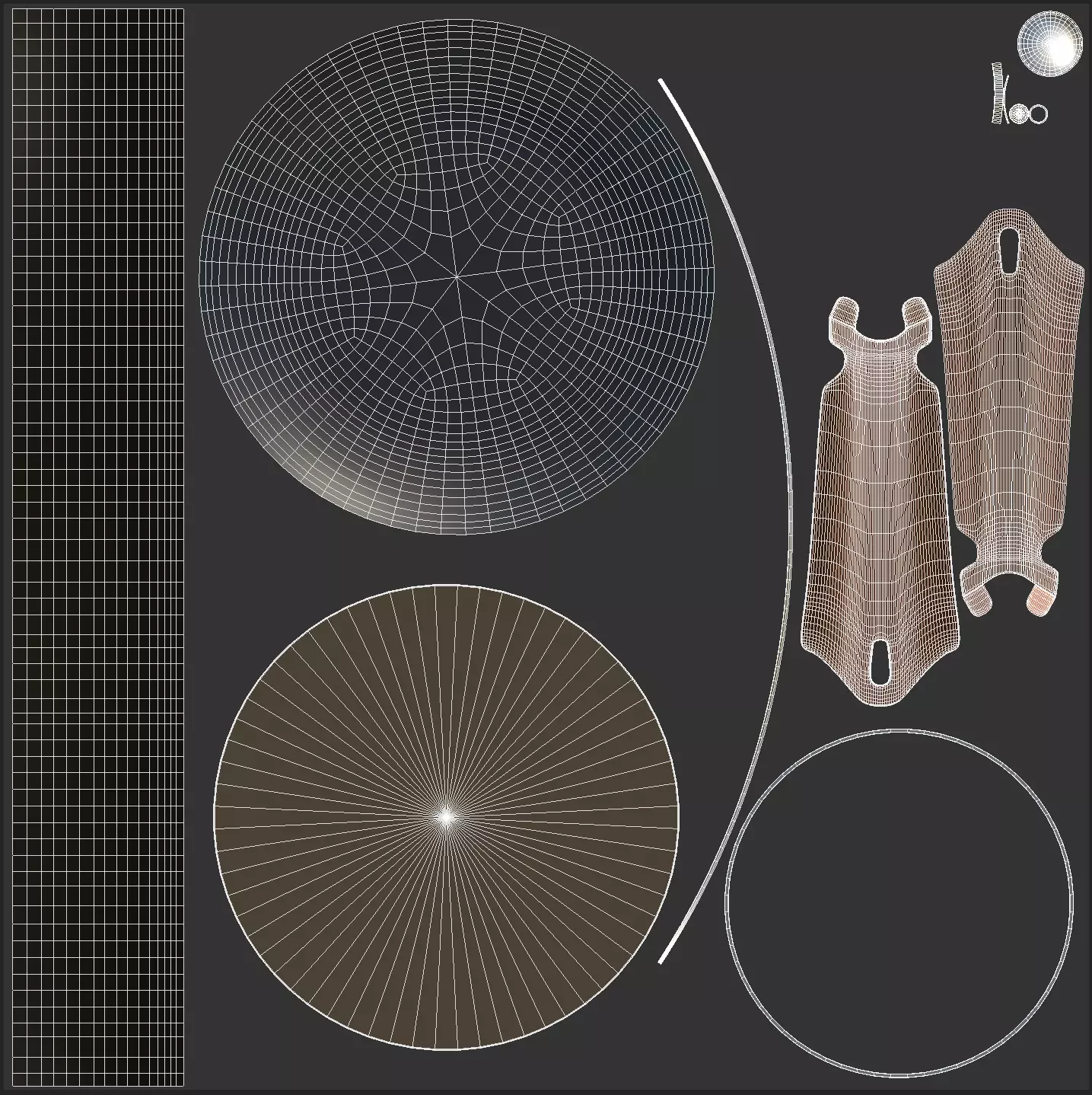 Frying Pan Low-poly 3D model_15