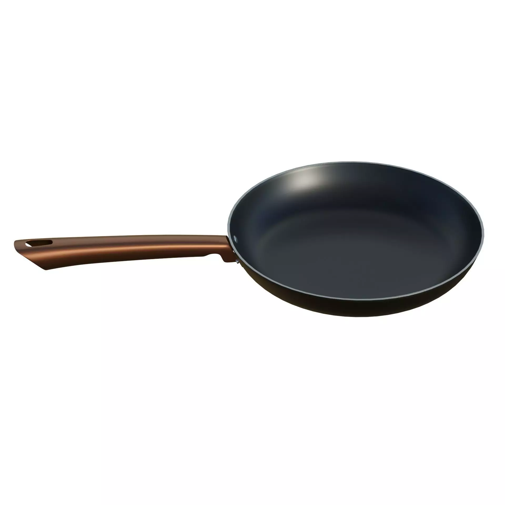 Frying Pan Low-poly 3D model_2