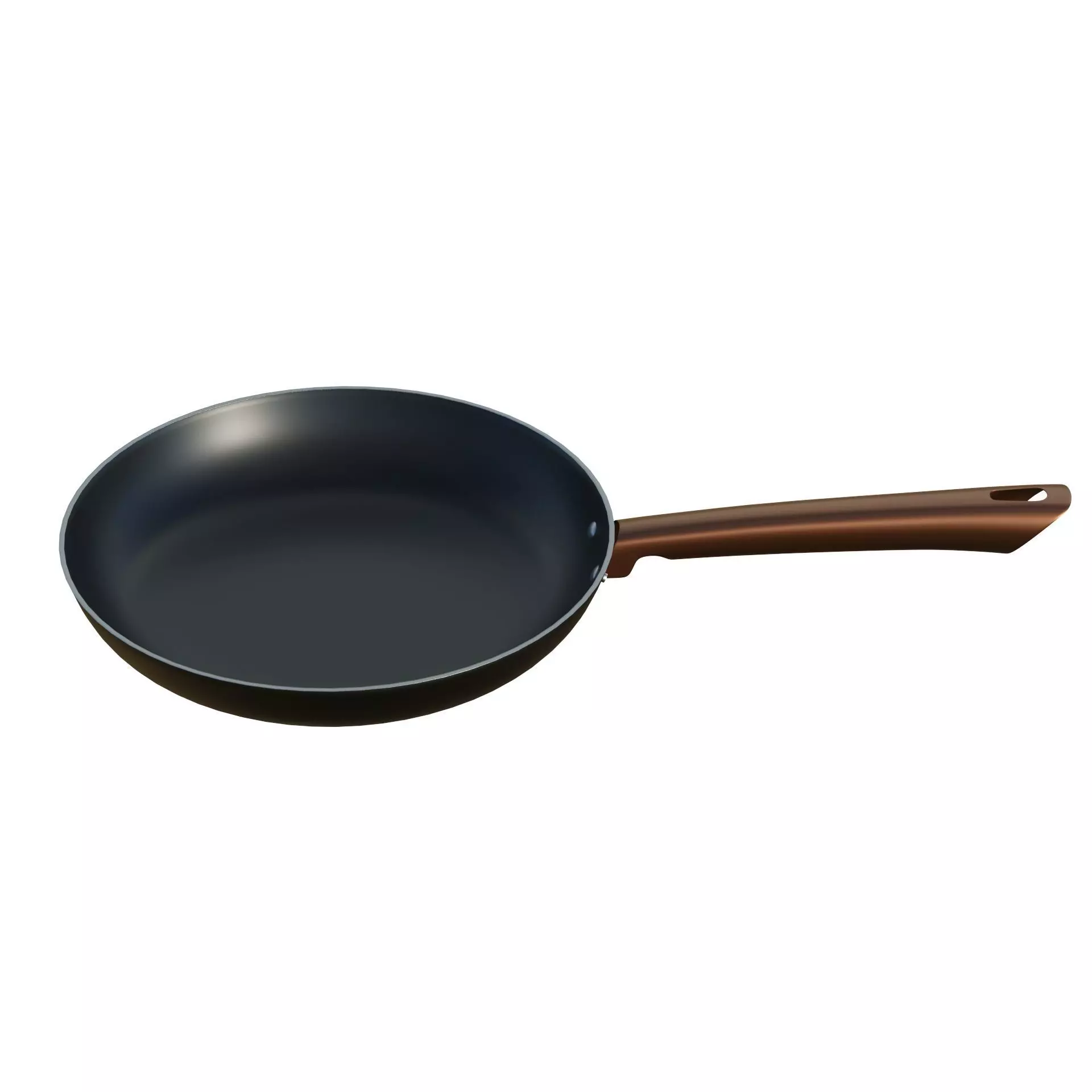 Frying Pan Low-poly 3D model_3