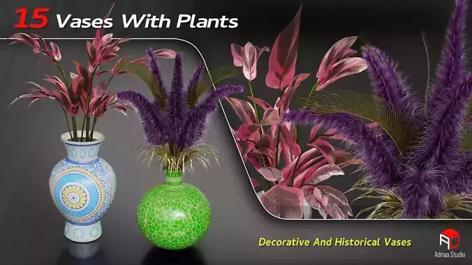 15 Decorative Vase With Plants